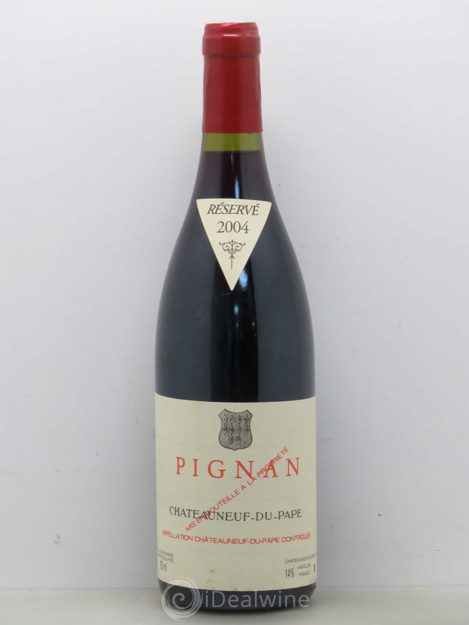 Châteauneuf-du-Pape Pignan Emmanuel Reynaud 2004 - Lot de 1 bouteille - 0