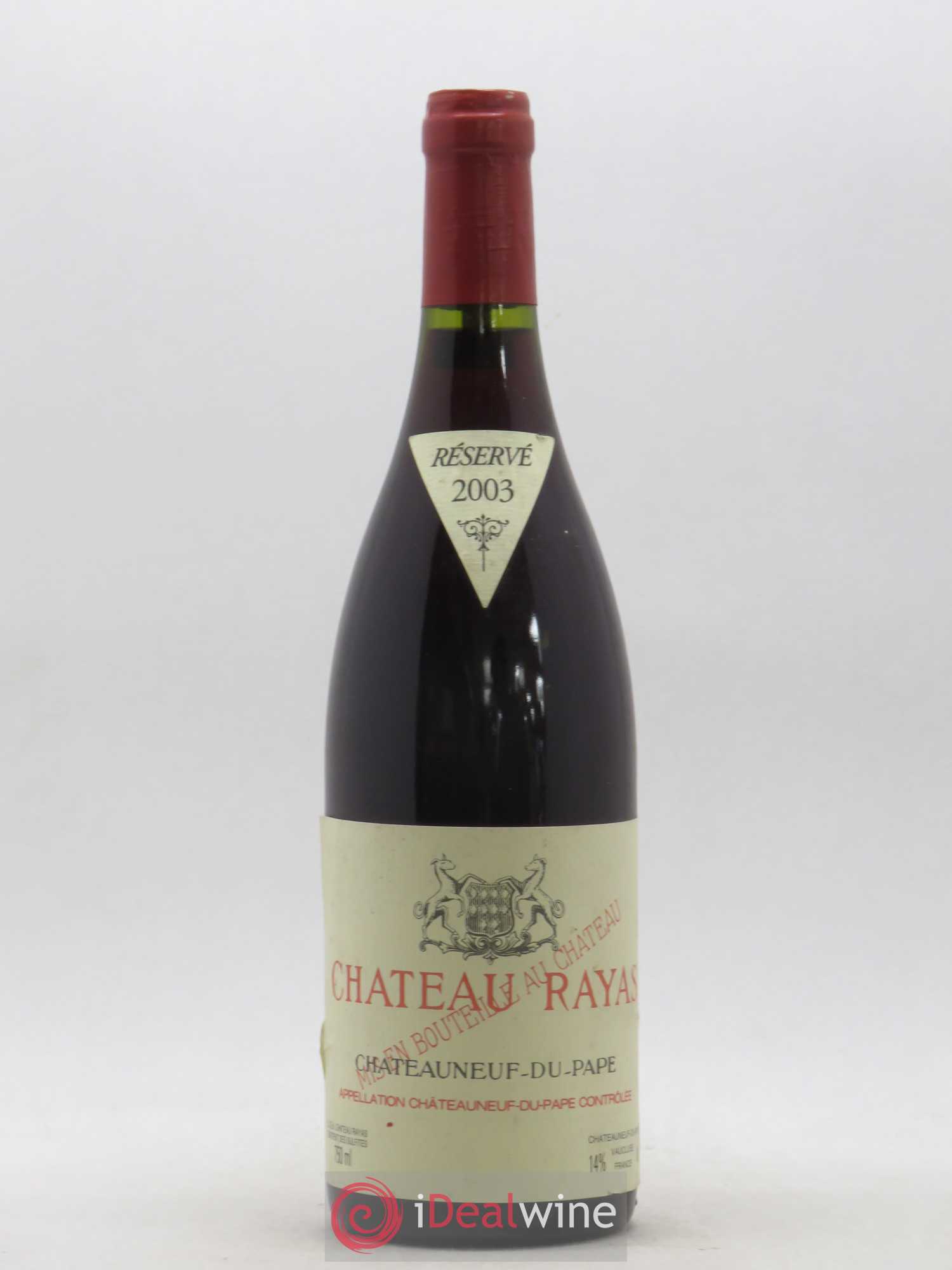 Châteauneuf-du-Pape Château Rayas Emmanuel Reynaud 2003 - Lot de 1 bouteille - 0