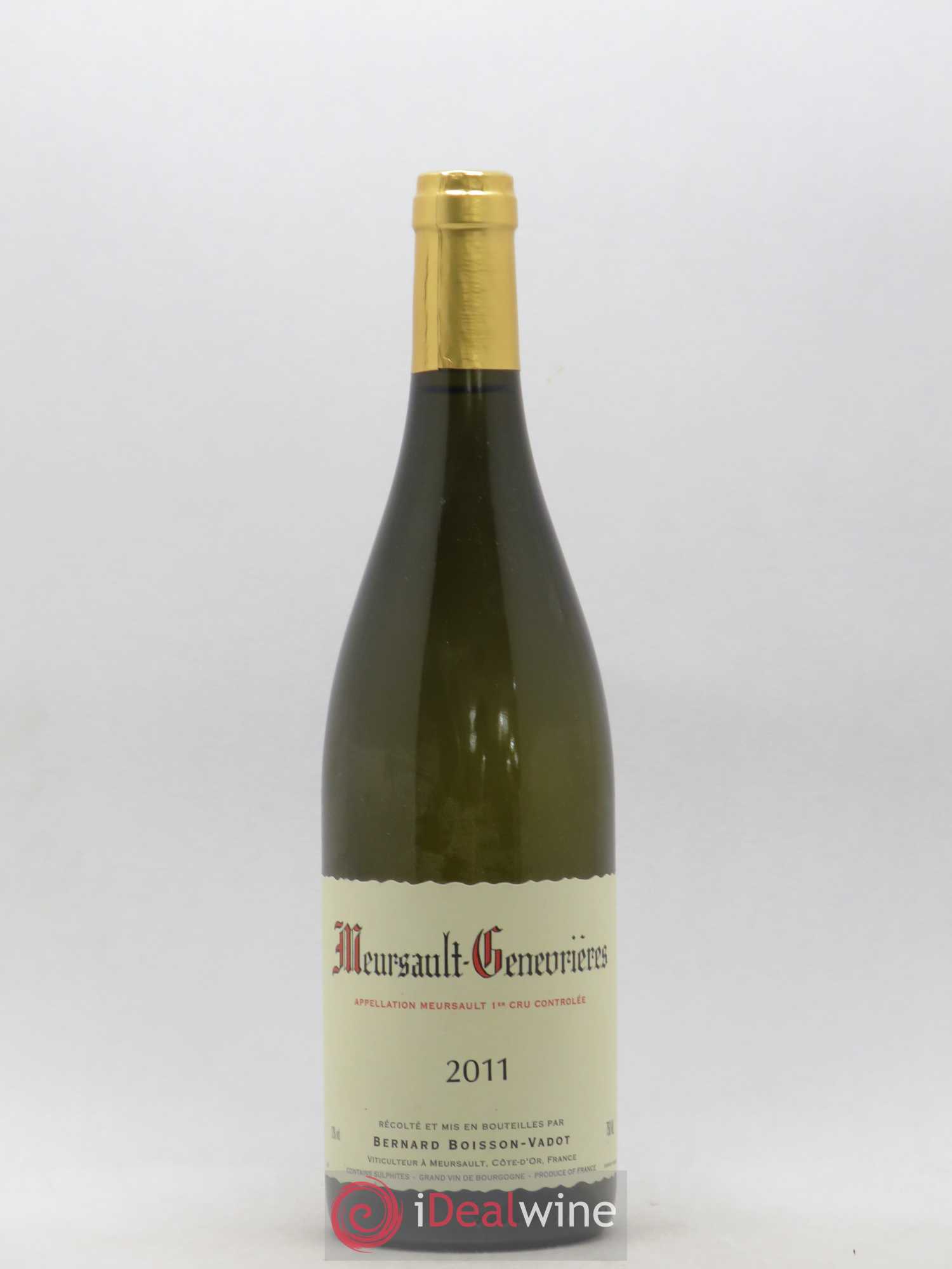 Meursault 1er Cru Genevrières Boisson-Vadot (Domaine) 2011 - Lot de 1 bouteille - 0