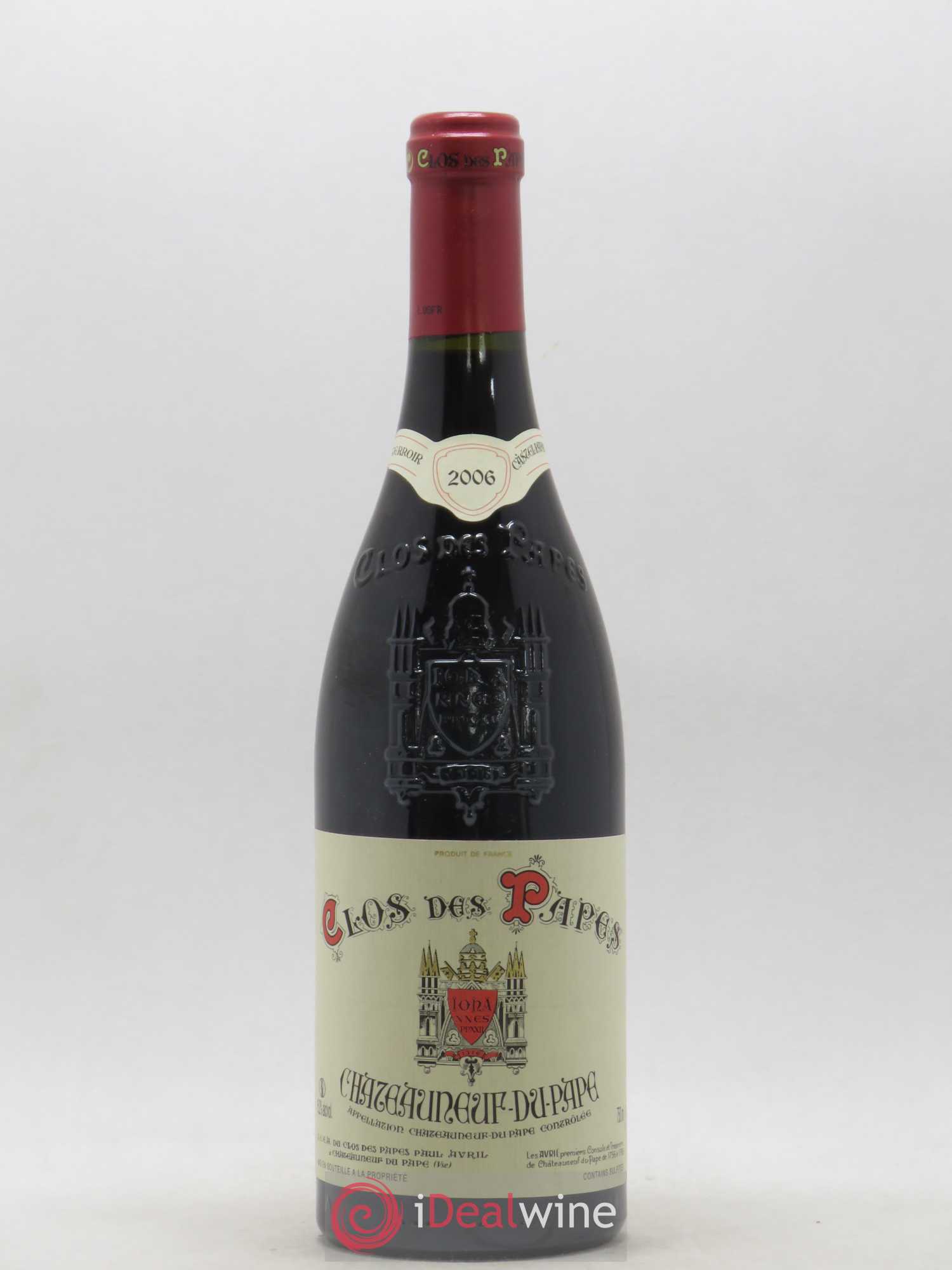 Châteauneuf-du-Pape Clos des Papes - Paul Avril 2006 - Lot de 1 bouteille - 0