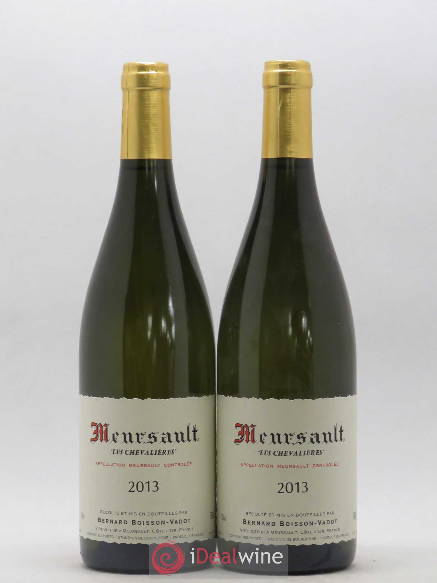 Meursault Les Chevalières Boisson-Vadot (Domaine) 2013 - Lot de 2 bouteilles - 0