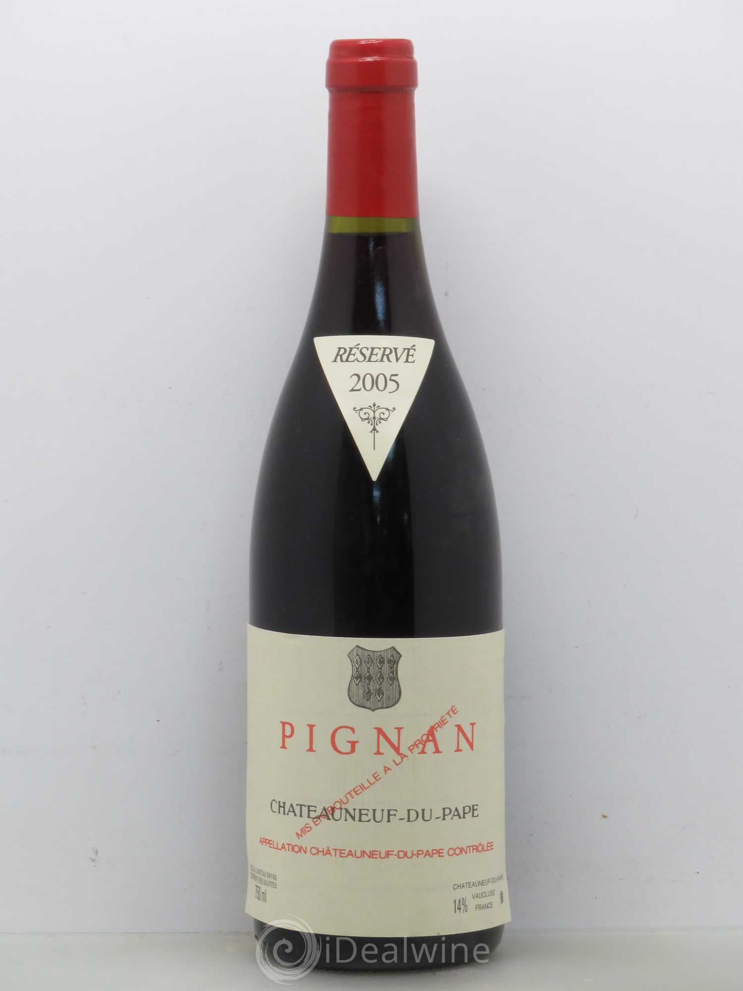 Châteauneuf-du-Pape Pignan Emmanuel Reynaud 2005 - Lot de 1 bouteille - 0