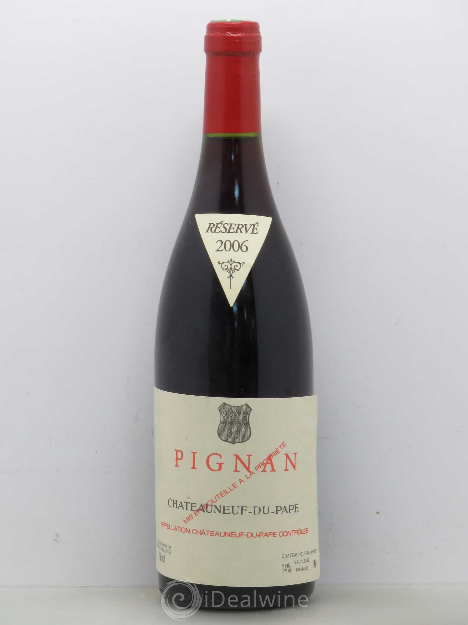 Châteauneuf-du-Pape Pignan Emmanuel Reynaud 2006 - Lot de 1 bouteille - 0