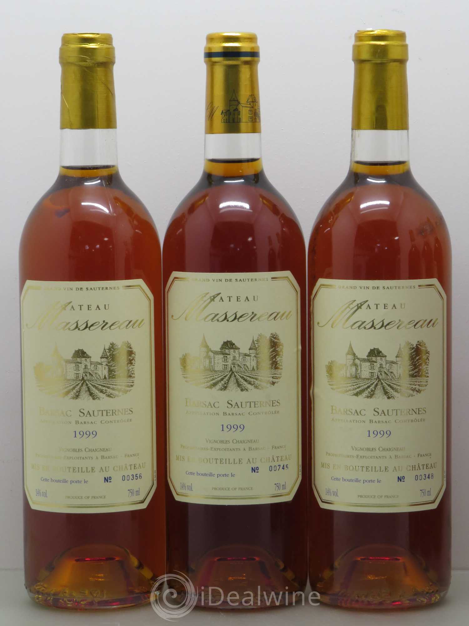 Barsac Château Massereau - Lotto di 6 bottiglie - 1