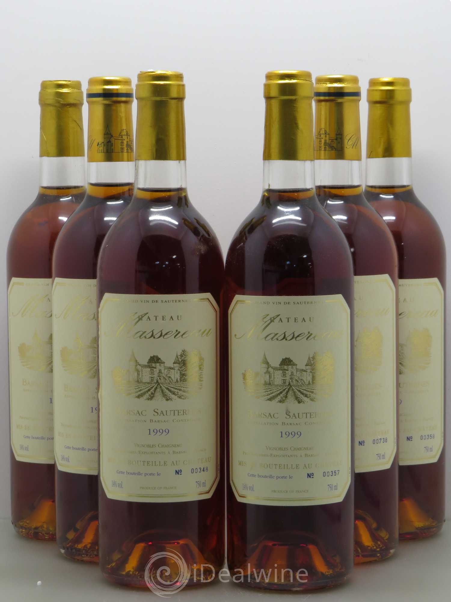 Barsac Château Massereau - Lotto di 6 bottiglie - 0