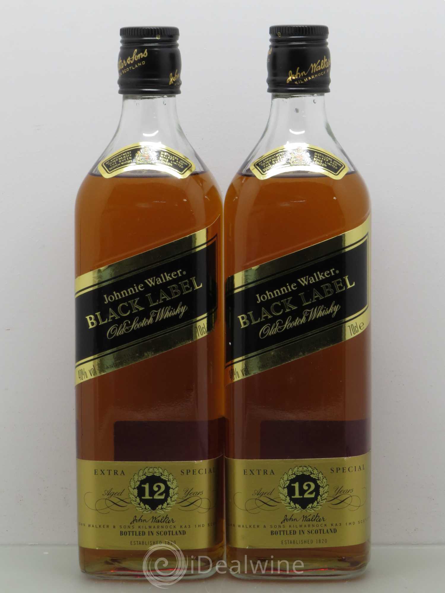 Whisky Johnnie Walker Black Label Extra Special 12 years Old - Posten von 2 Flaschen - 0