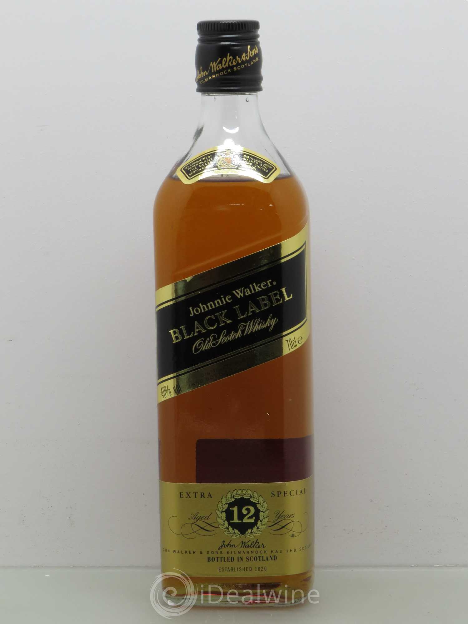 Whisky Johnnie Walker Black Label Extra Special 12 years Old (sans prix de réserve) - Posten von 1 Flasche - 0