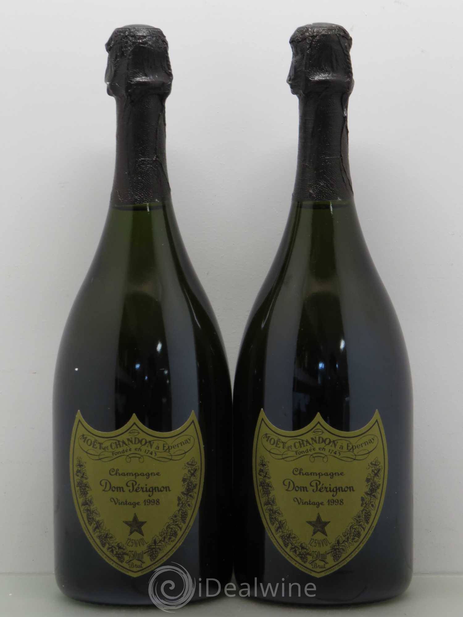 Brut Dom Pérignon 1998 - Lot de 2 bouteilles - 0