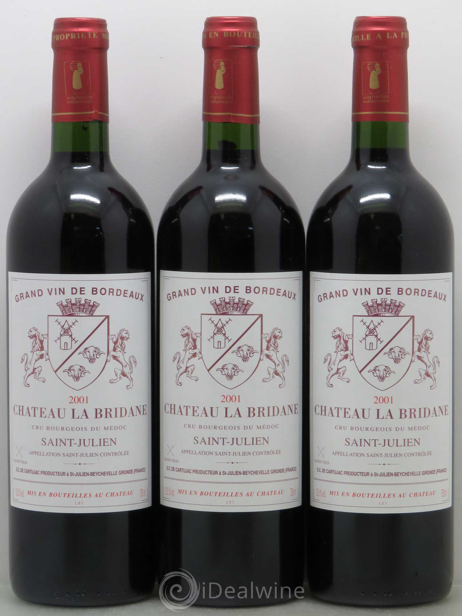 Château la Bridane Cru Bourgeois 2001 - Lot de 12 bouteilles - 4