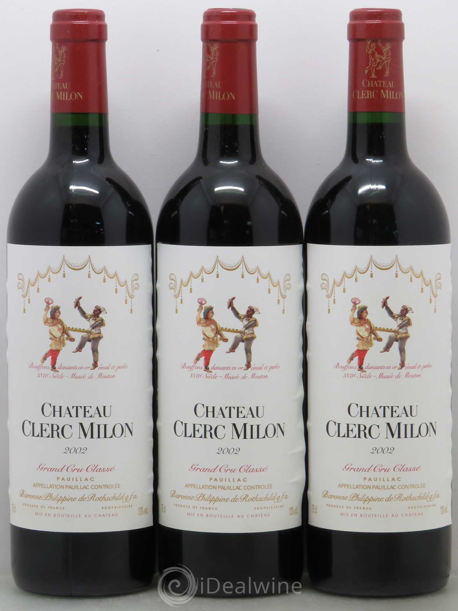 Château Clerc Milon 5ème Grand Cru Classé 2002 - Lot de 12 bouteilles - 2