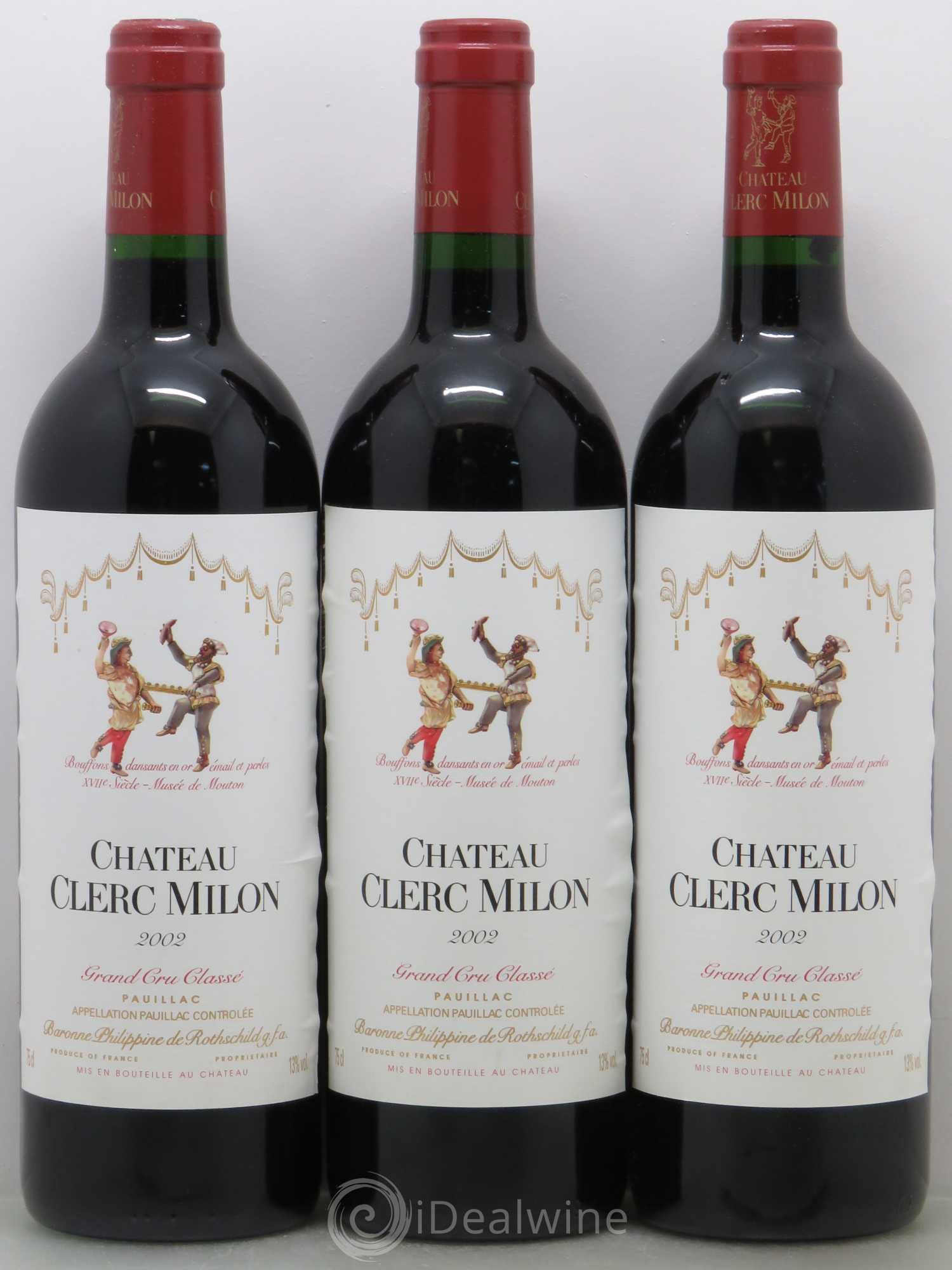 Château Clerc Milon 5ème Grand Cru Classé 2002 - Lot de 12 bouteilles - 4