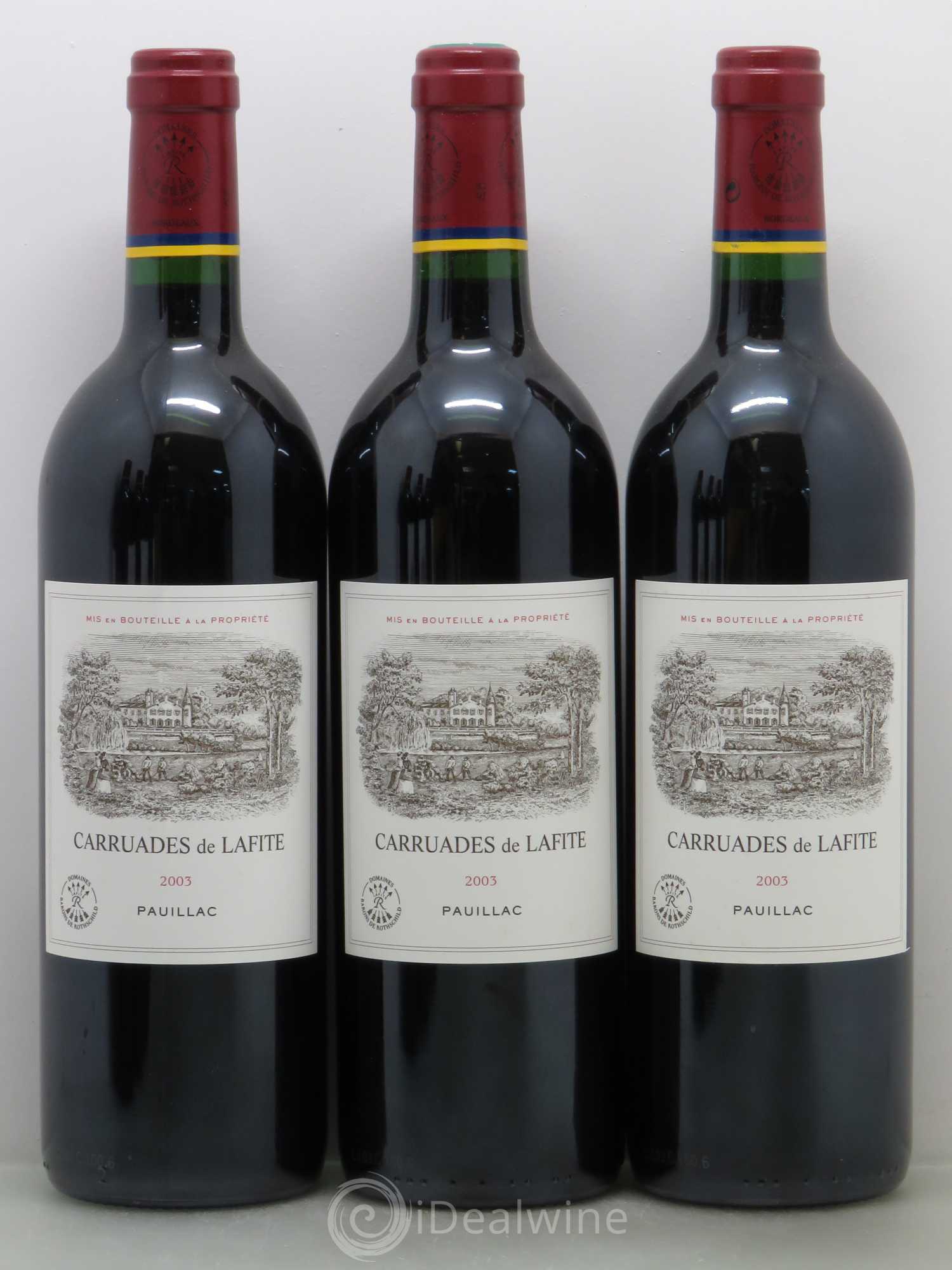 Carruades de Lafite Rothschild Second Vin 2003 - Lot de 6 bouteilles - 1
