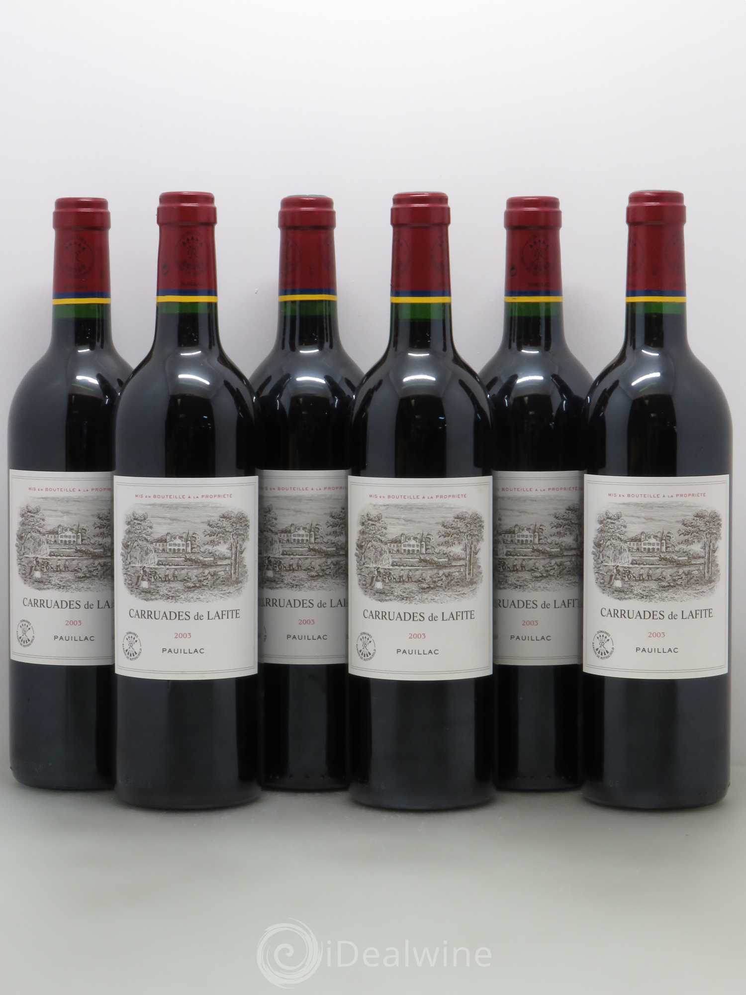 Carruades de Lafite Rothschild Second Vin 2003 - Lot de 6 bouteilles - 0