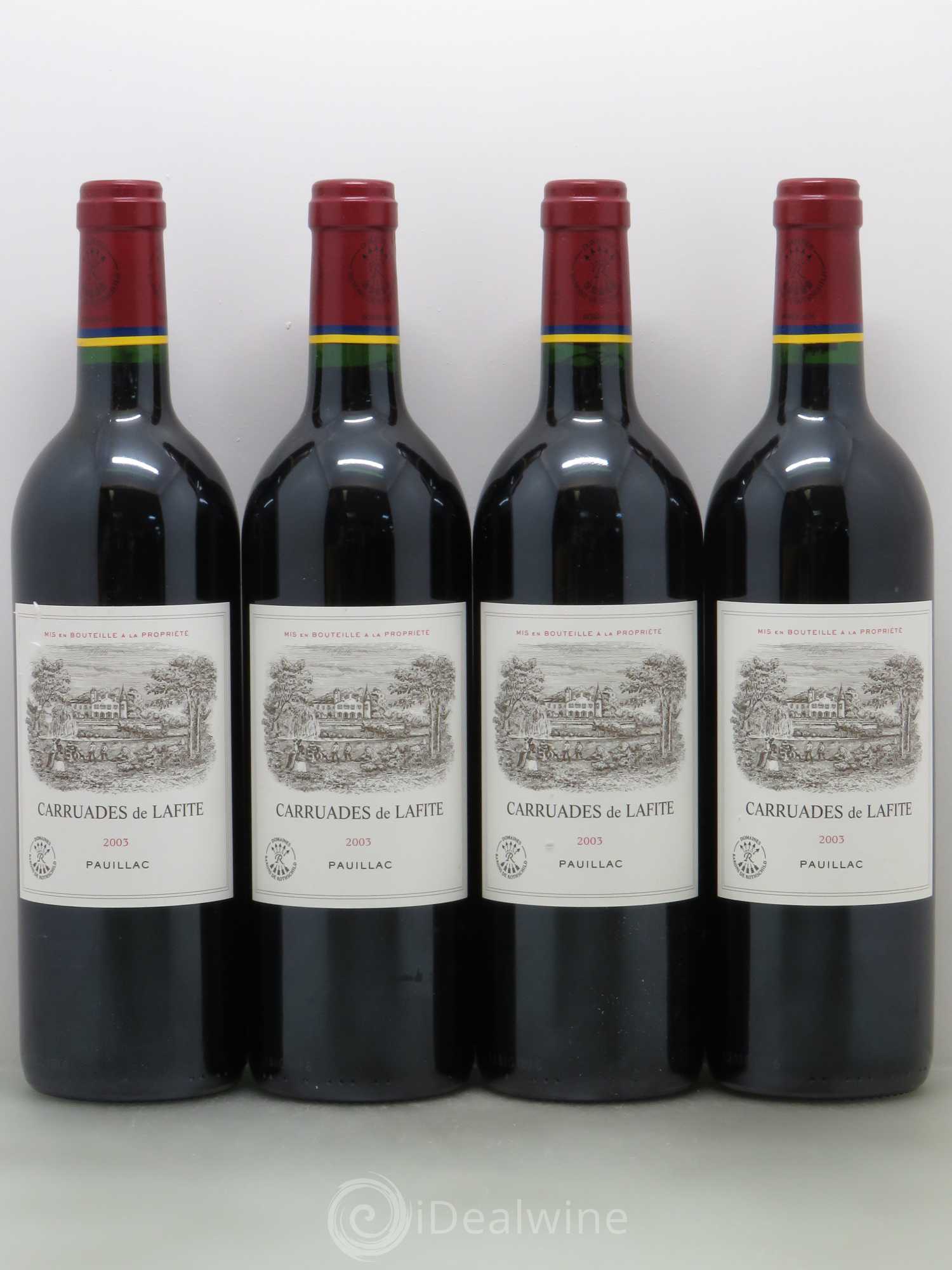 Carruades de Lafite Rothschild Second Vin 2003 - Lot de 4 bouteilles - 0