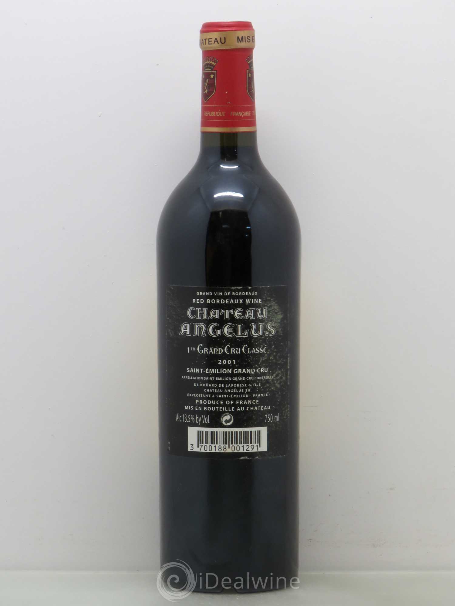 Château Angélus 1er Grand Cru Classé A 2001 - Lot de 1 bouteille - 1