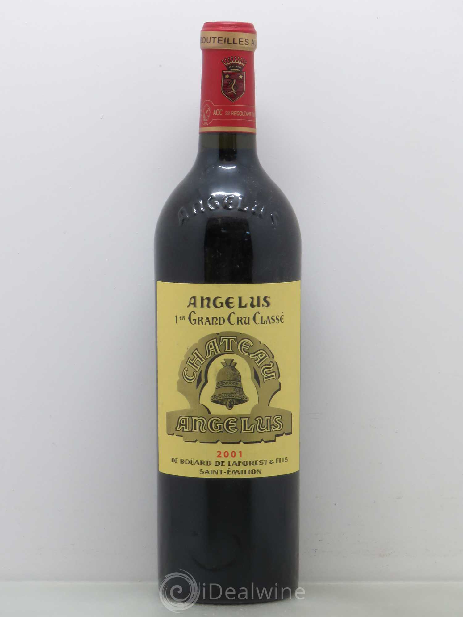 Château Angélus 1er Grand Cru Classé A 2001 - Lot de 1 bouteille - 0