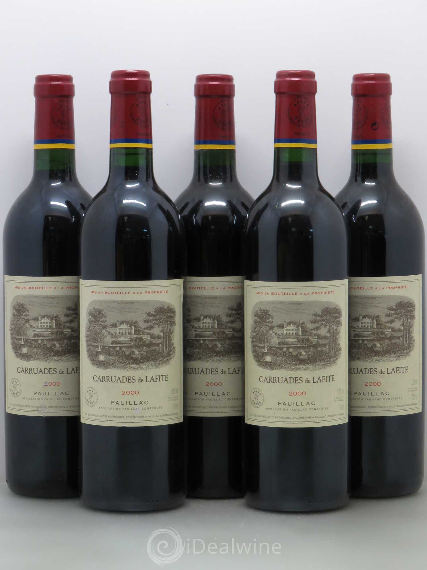 Carruades de Lafite Rothschild Second Vin 2000 - Lot de 5 bouteilles - 0