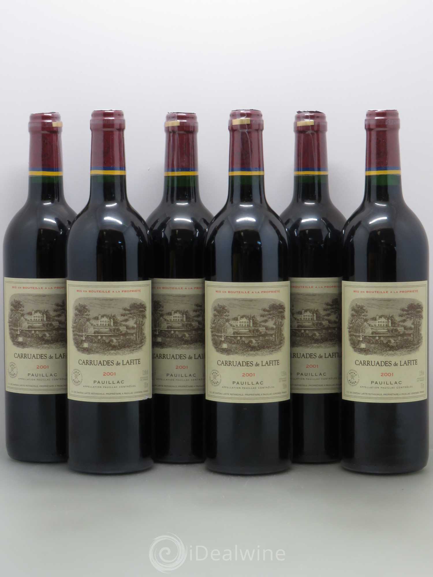 Carruades de Lafite Rothschild Second Vin 2001 - Lot de 6 bouteilles - 0
