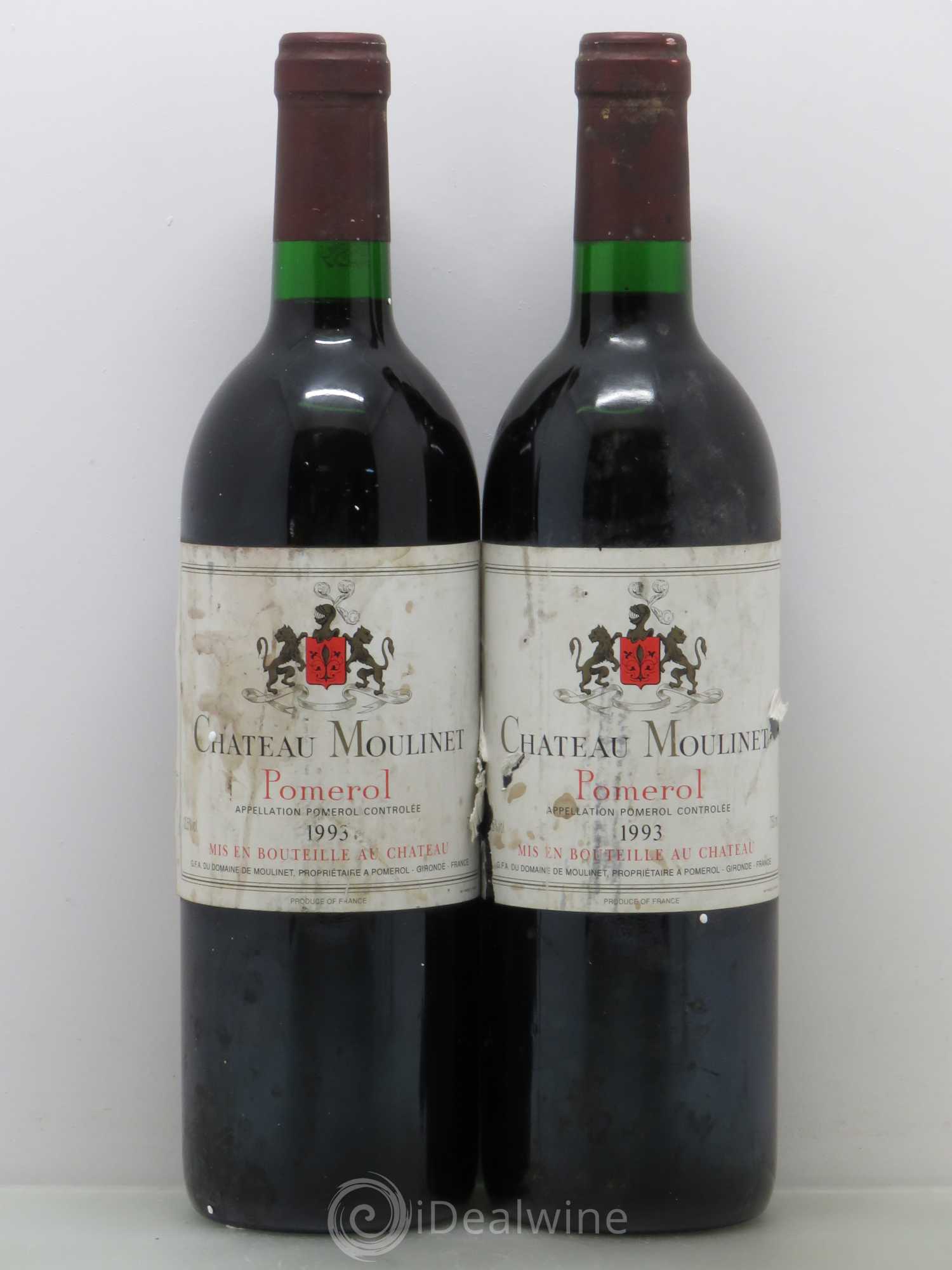 Château Moulinet 1993 - Lot de 2 bouteilles - 0
