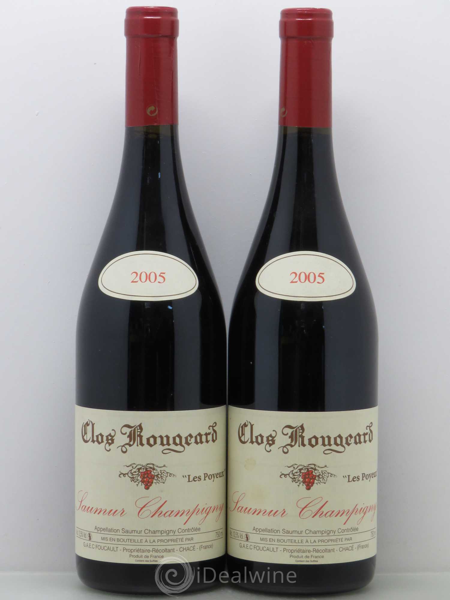 Saumur-Champigny Les Poyeux Clos Rougeard 2005 - Lot de 2 bouteilles - 0