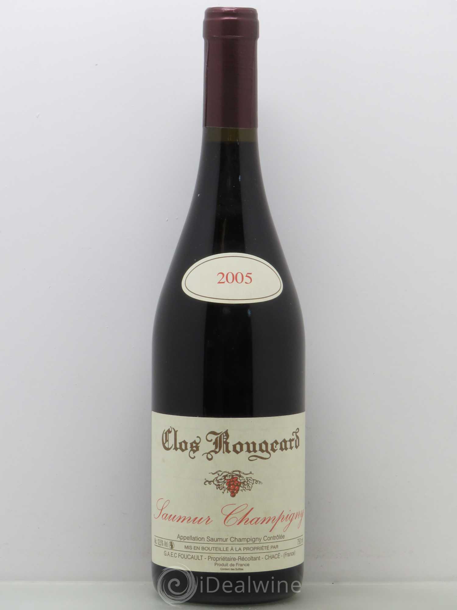Saumur-Champigny Clos Rougeard 2005 - Lot de 1 bouteille - 0