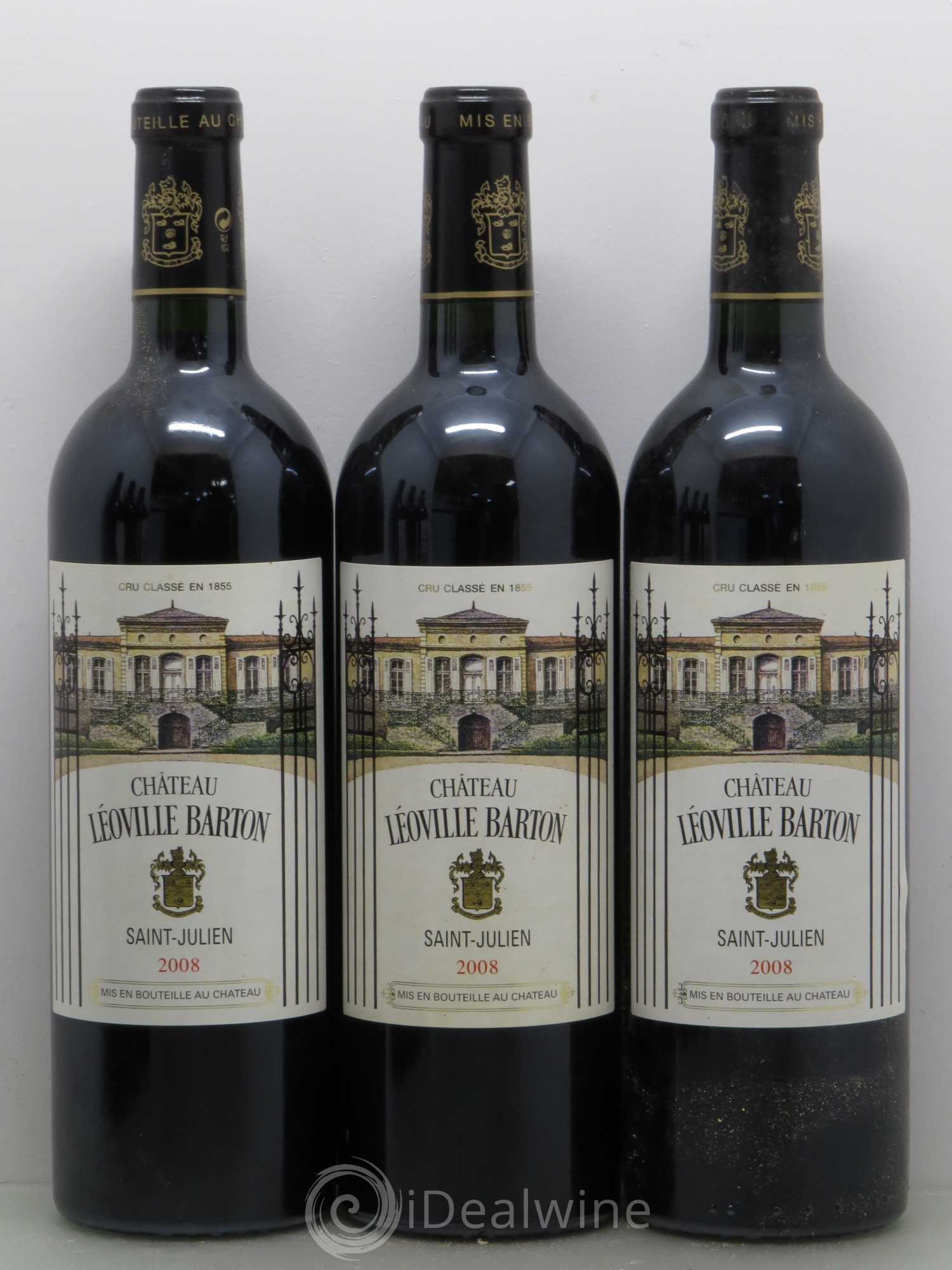 Château Léoville Barton 2ème Grand Cru Classé 2008 - Lot de 6 bouteilles - 1