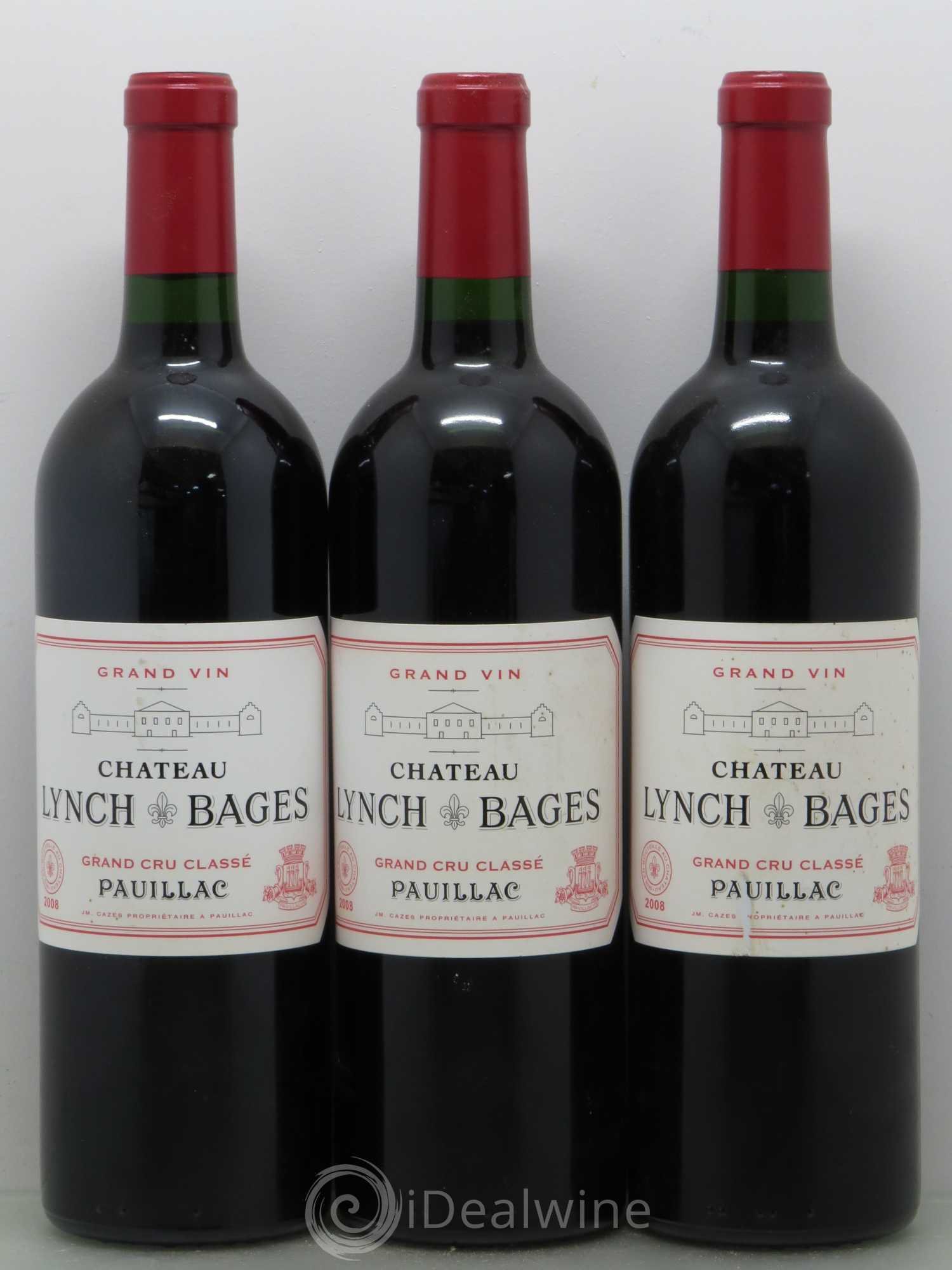 Château Lynch Bages 5ème Grand Cru Classé 2008 - Lot de 6 bouteilles - 1