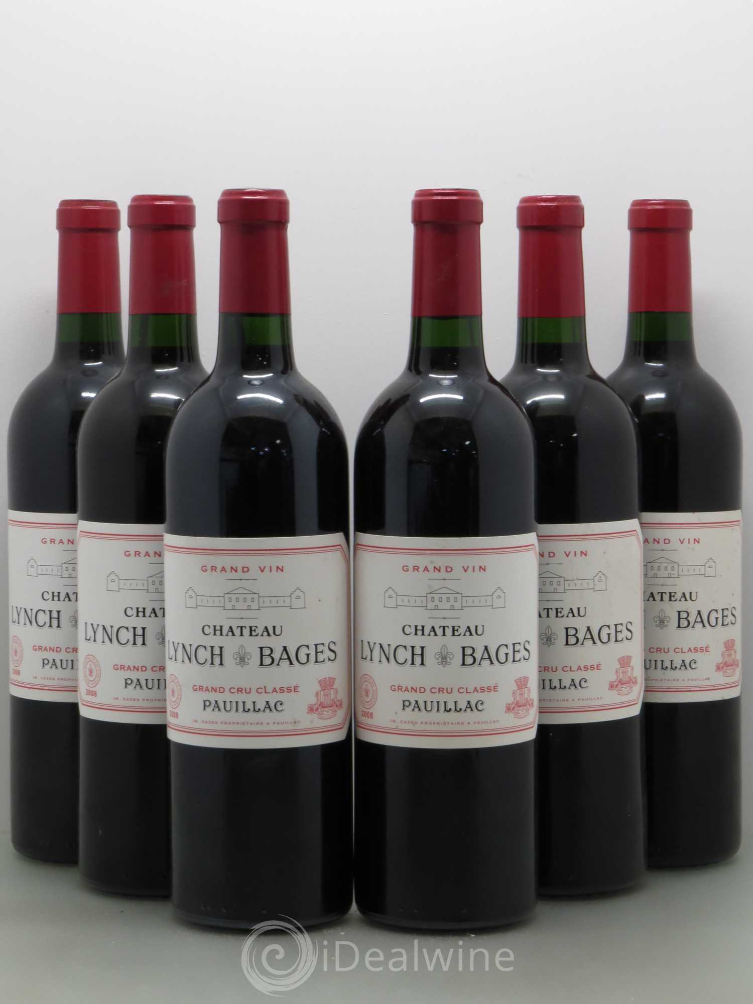 Château Lynch Bages 5ème Grand Cru Classé 2008 - Lot de 6 bouteilles - 0