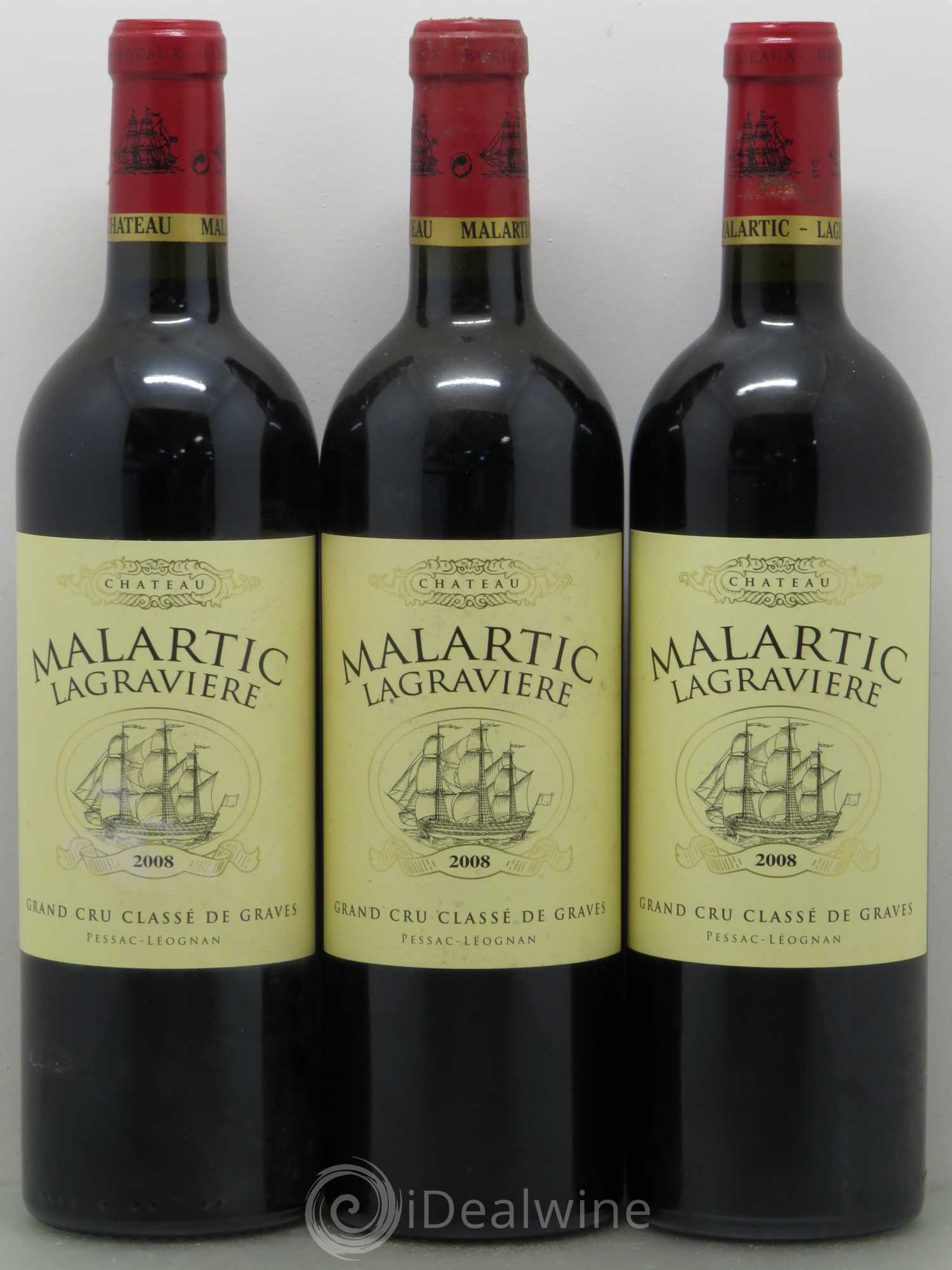 Château Malartic-Lagravière Cru Classé de Graves 2008 - Lot de 6 bouteilles - 1