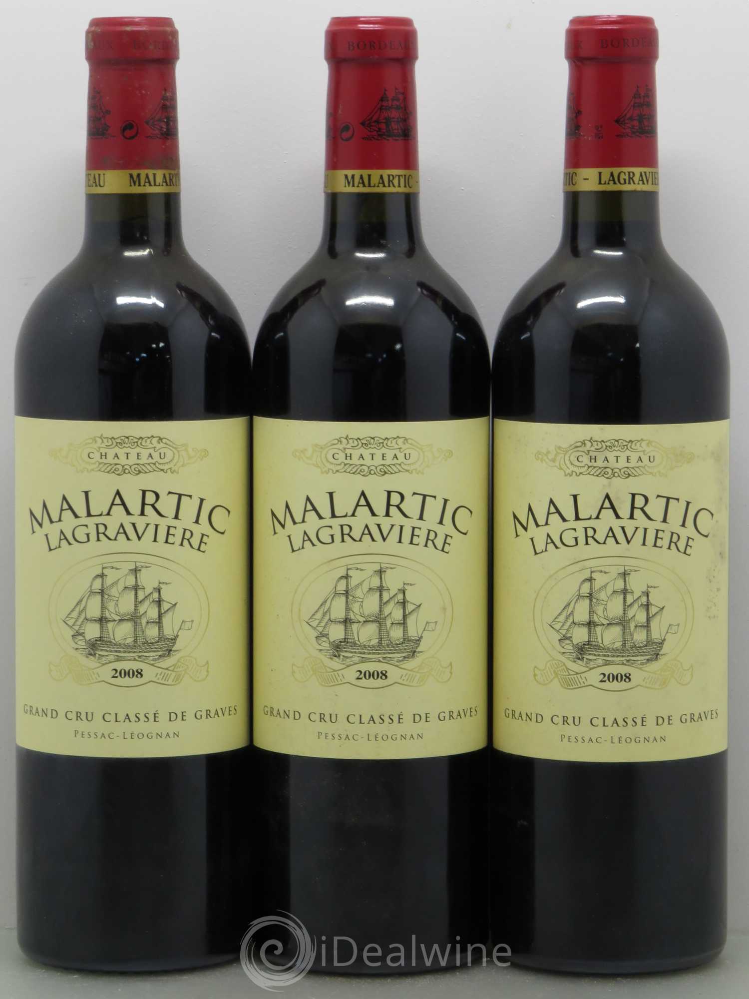 Château Malartic-Lagravière Cru Classé de Graves 2008 - Lot de 6 bouteilles - 2