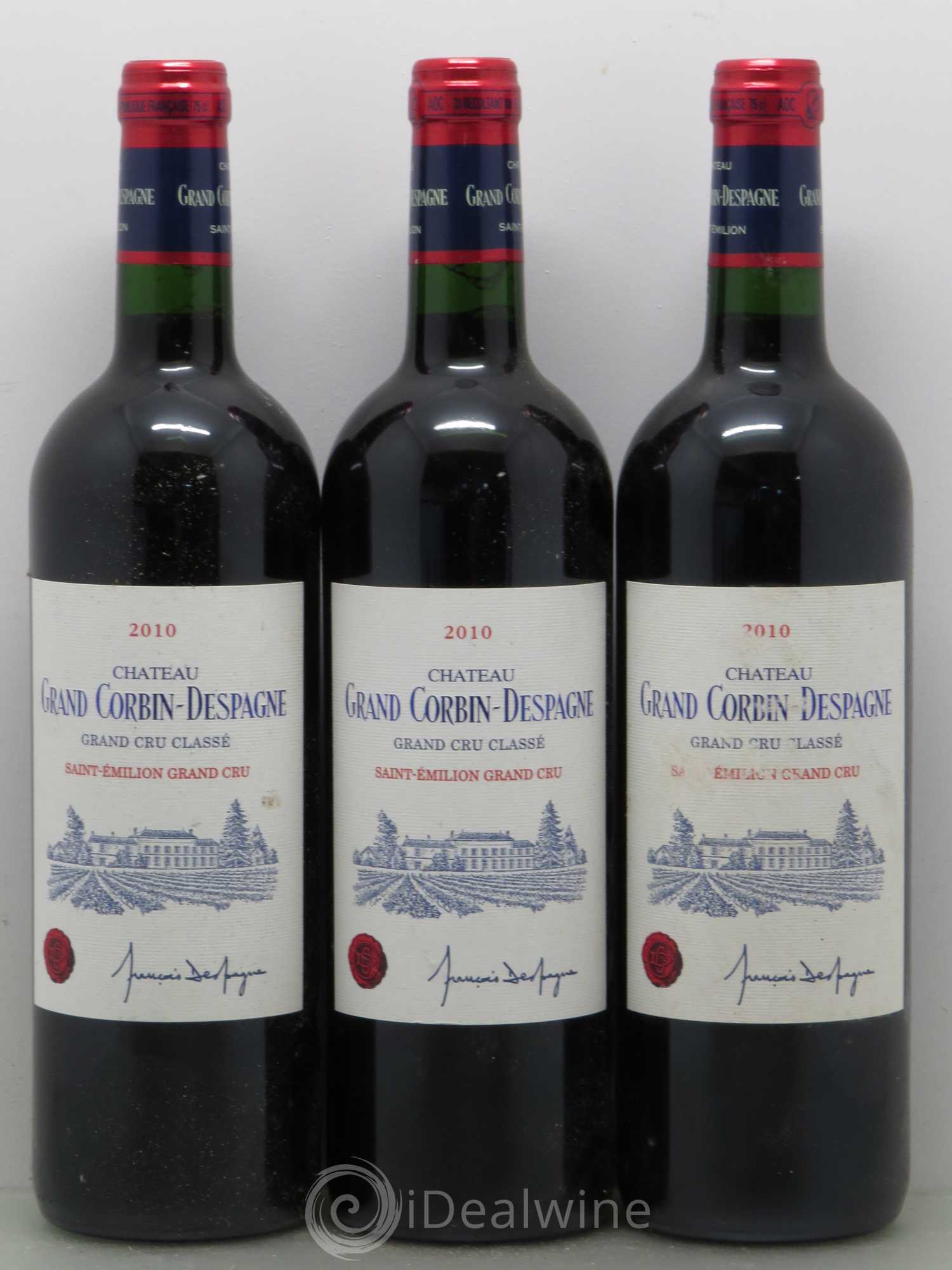 Château Grand Corbin Despagne Grand Cru Classé 2010 - Lot de 12 bouteilles - 2