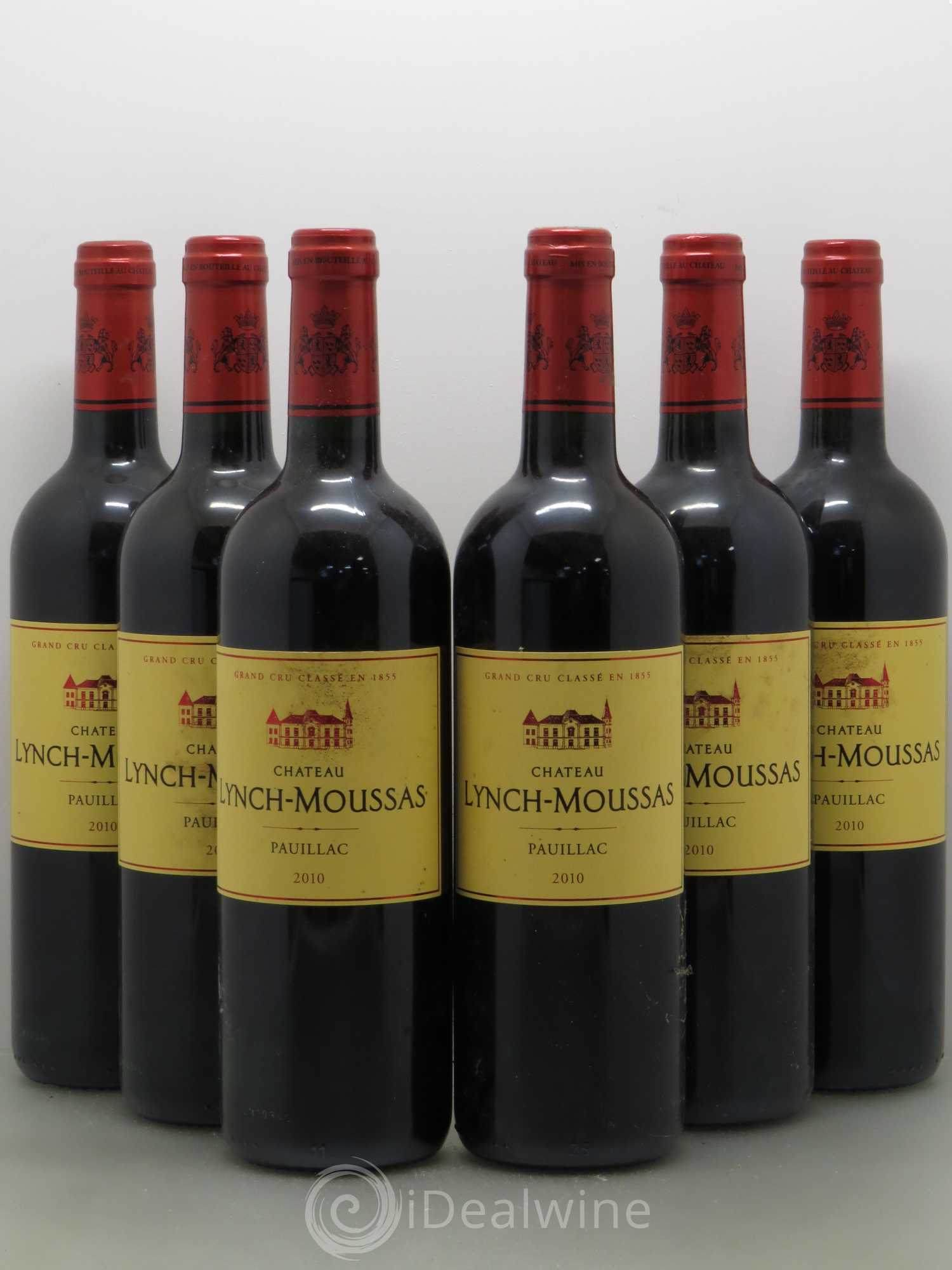 Château Lynch Moussas 5ème Grand Cru Classé 2010 - Lot de 6 bouteilles - 0