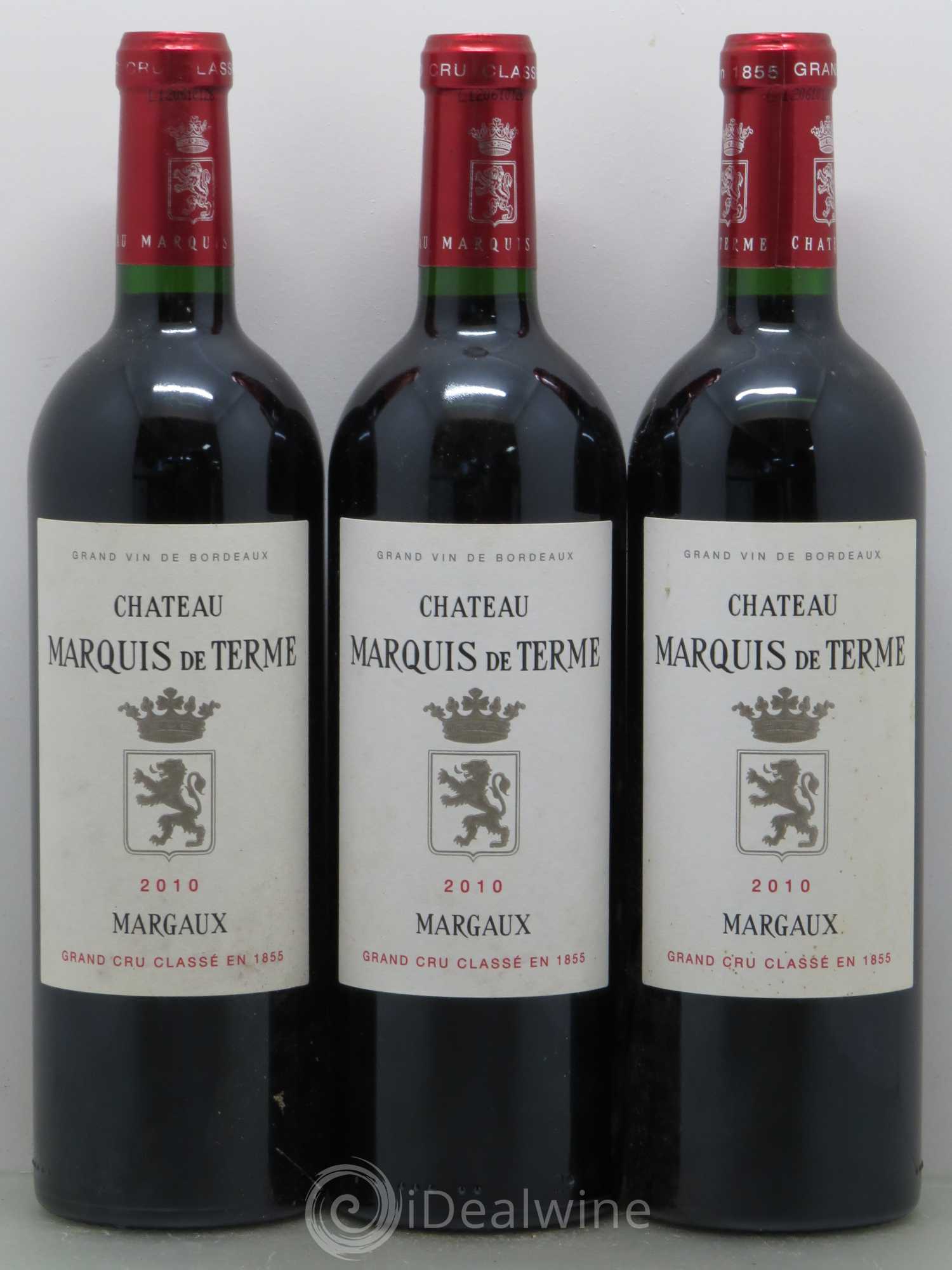 Château Marquis de Terme 4ème Grand Cru Classé 2010 - Lot de 6 bouteilles - 2