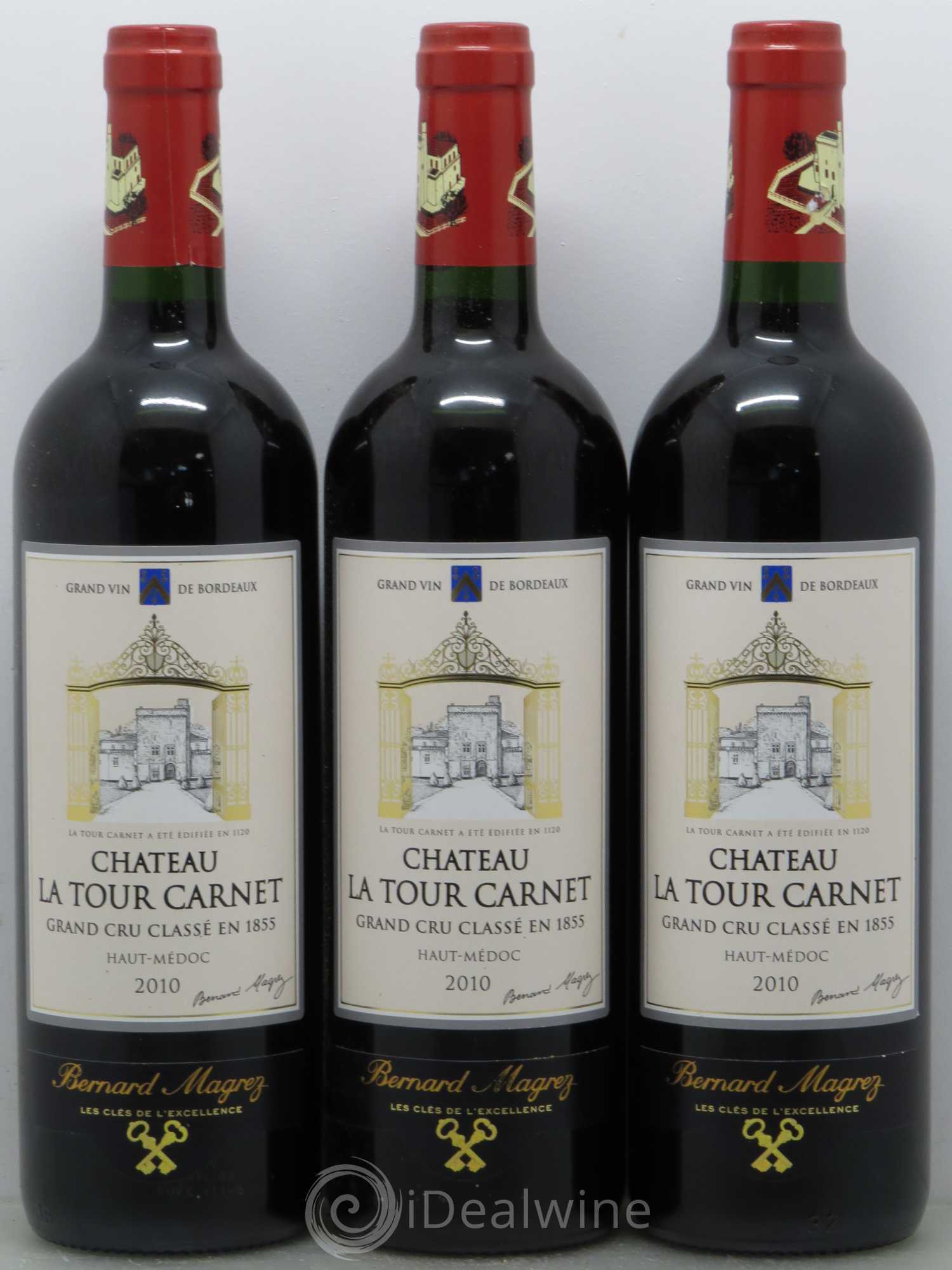 Château la Tour Carnet 4ème Grand Cru Classé 2010 - Lotto di 6 bottiglie - 1