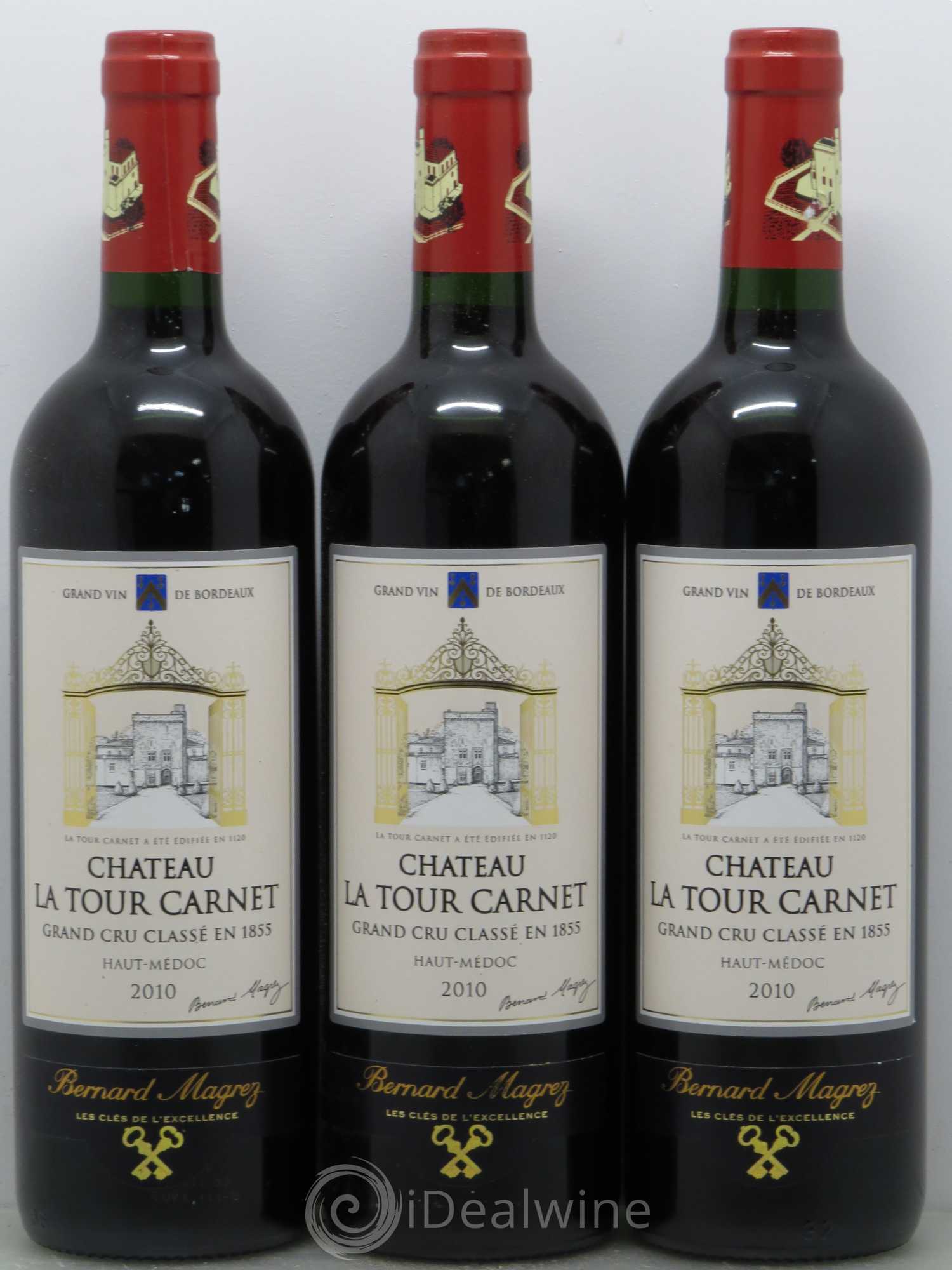 Château la Tour Carnet 4ème Grand Cru Classé 2010 - Lotto di 6 bottiglie - 2