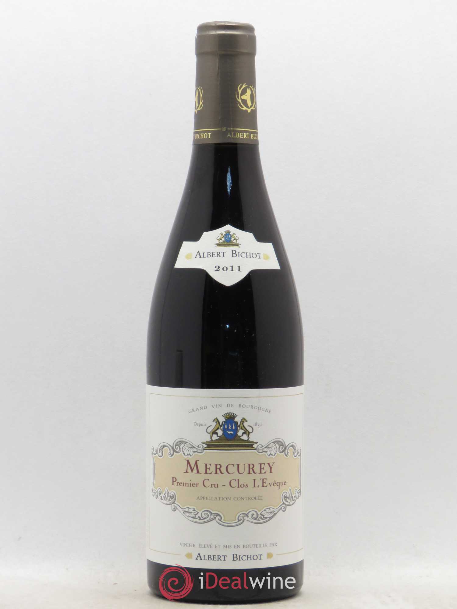 Mercurey 1er Cru Clos l'évêque Albert Bichot 2011 - Posten von 1 Flasche - 0