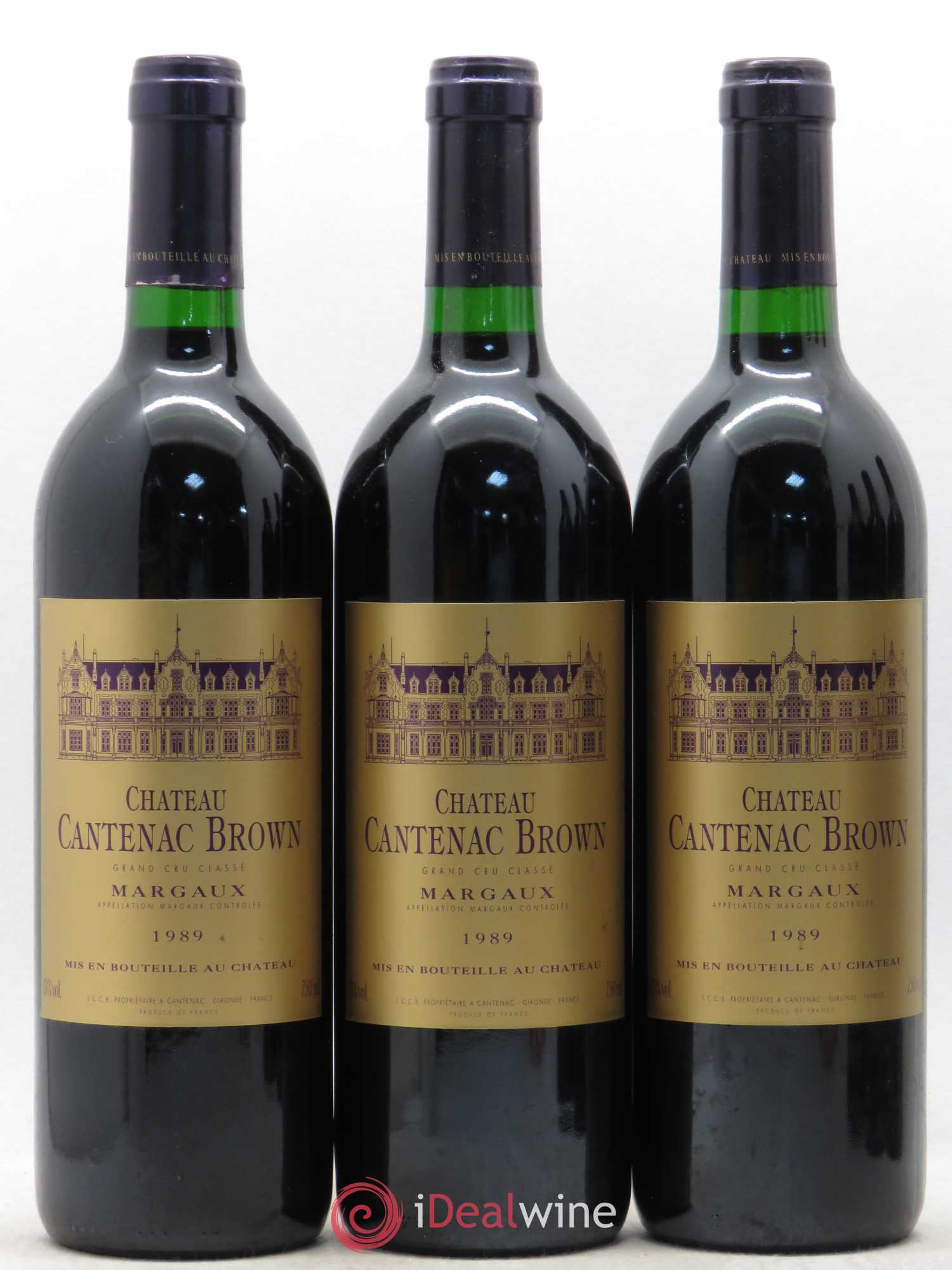 Château Cantenac Brown 3ème Grand Cru Classé 1989 - Lot de 6 bouteilles - 1