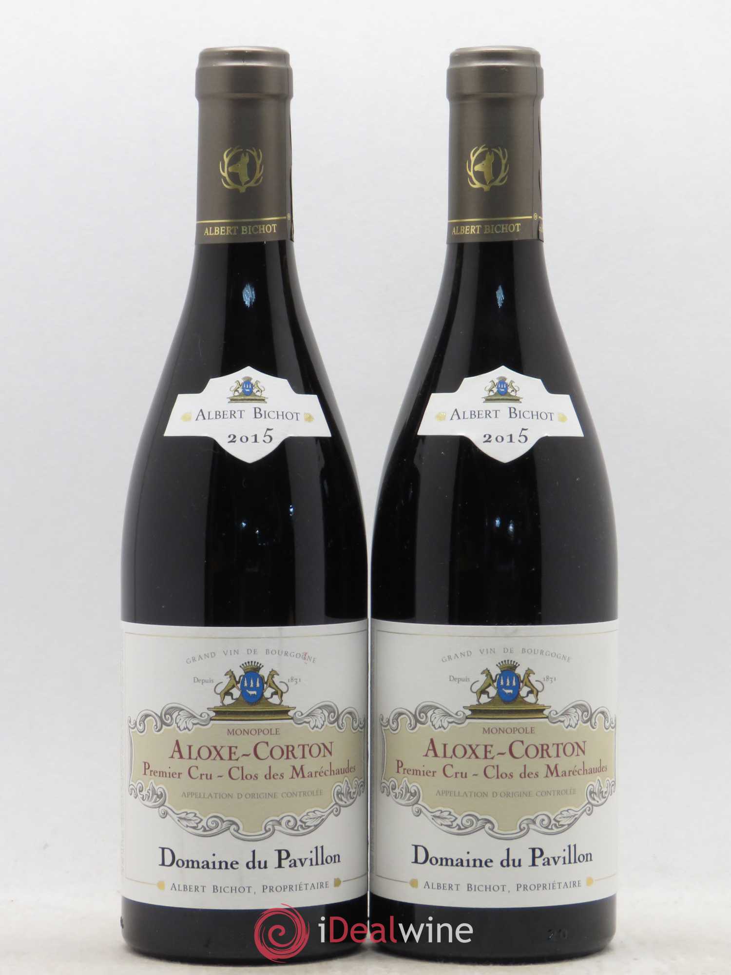Aloxe-Corton 1er Cru Clos des Maréchaudes Domaine du Pavillon - Albert Bichot 2015 - Posten von 2 Flaschen - 0
