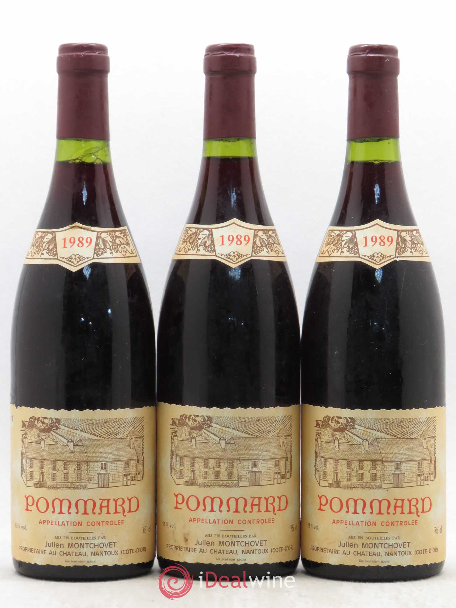 Pommard Julien Montchovet 1989 - Posten von 3 Flaschen - 0