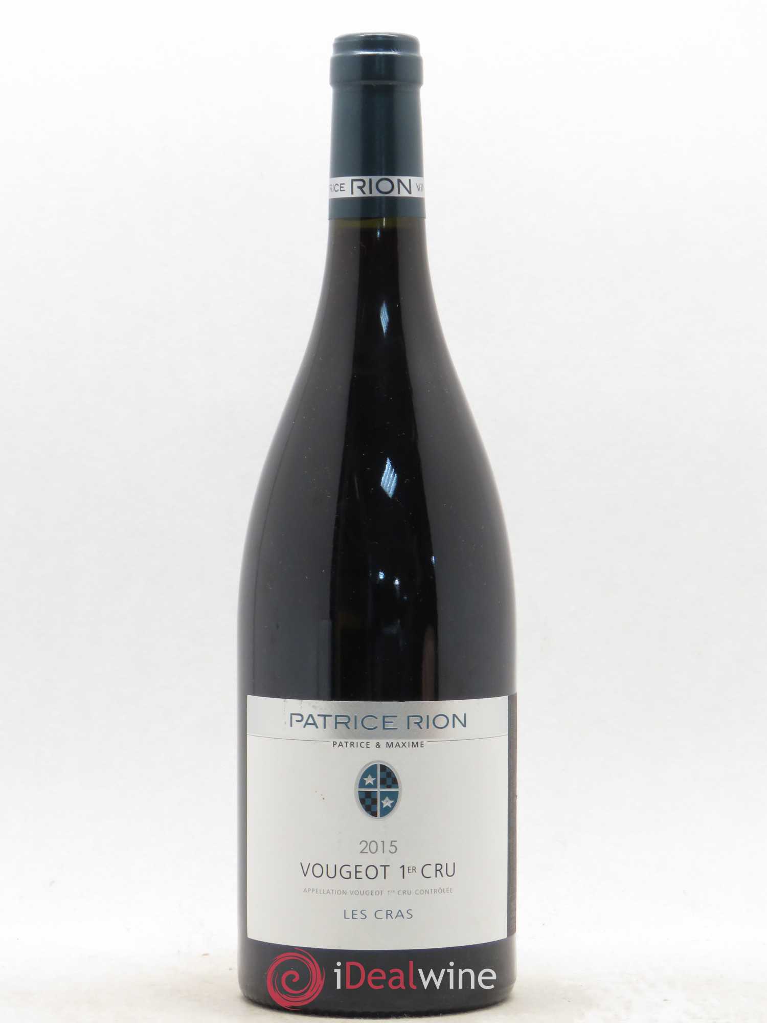 Vougeot 1er Cru Les Cras Patrice Rion 2015 - Lot de 1 bouteille - 0