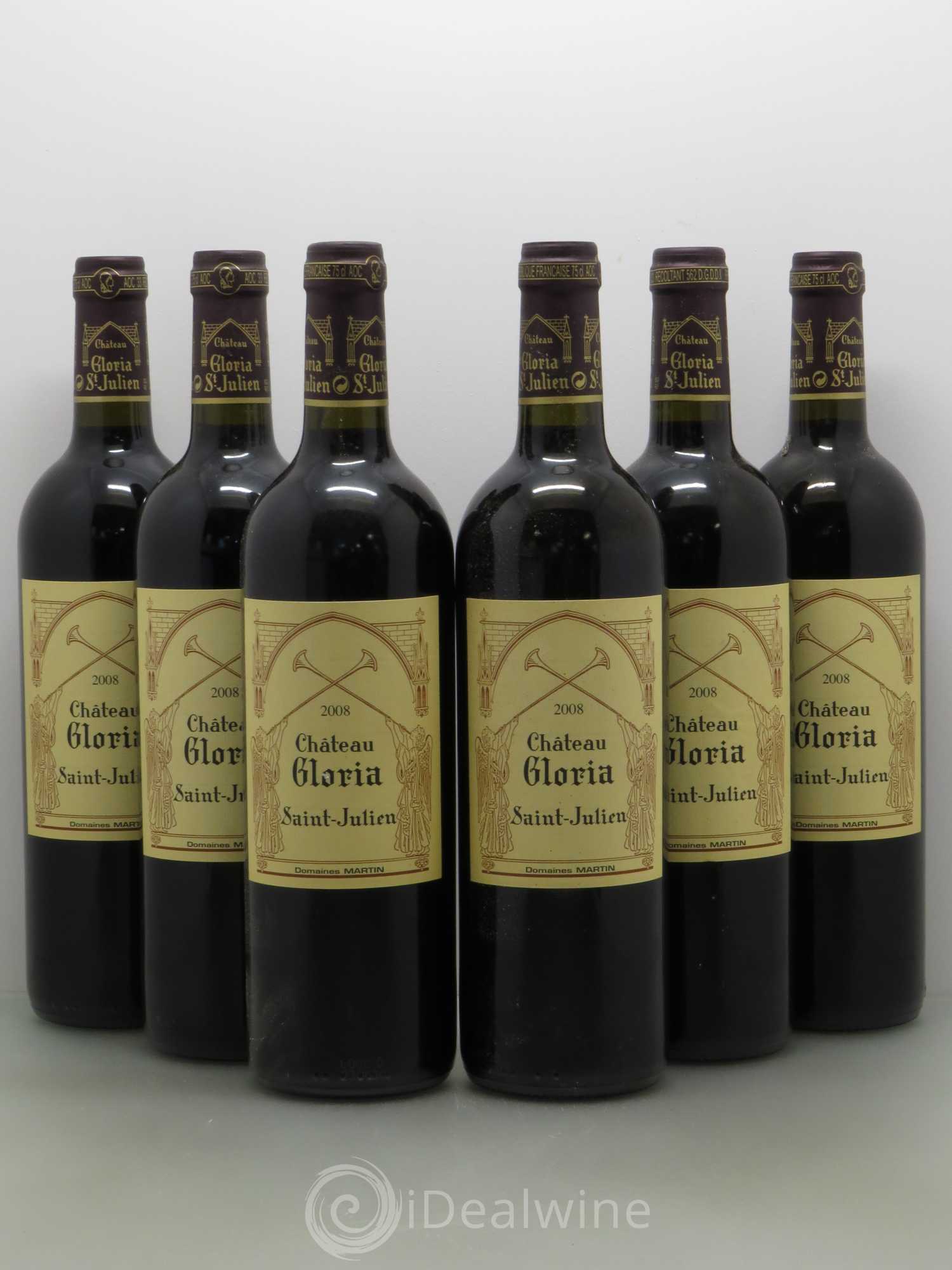 Château Gloria 2008 - Lot de 6 bouteilles - 0