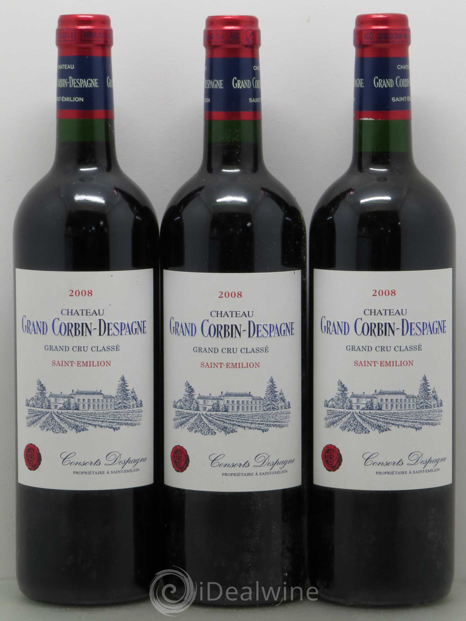 Château Grand Corbin Despagne Grand Cru Classé 2008 - Lot de 6 bouteilles - 2