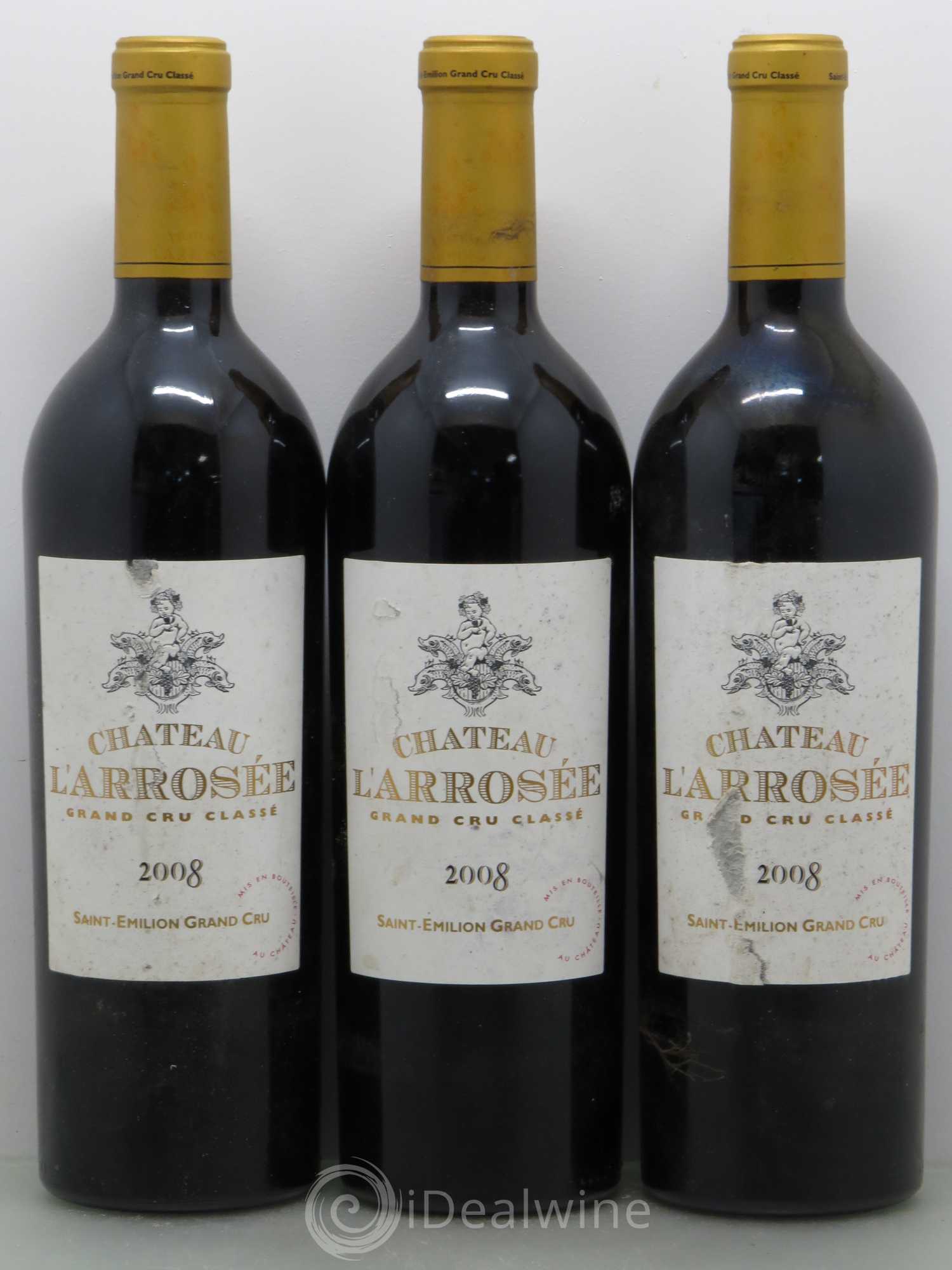 Château l' Arrosée Grand Cru Classé 2008 - Lot de 6 bouteilles - 2