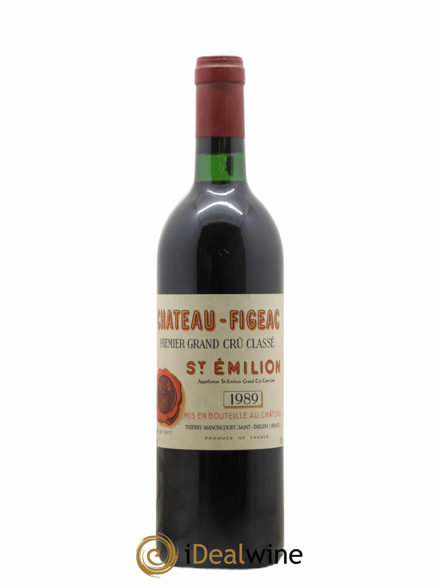 Château Figeac 1er Grand Cru Classé A 1989 - Lot of 1 bottle - 0