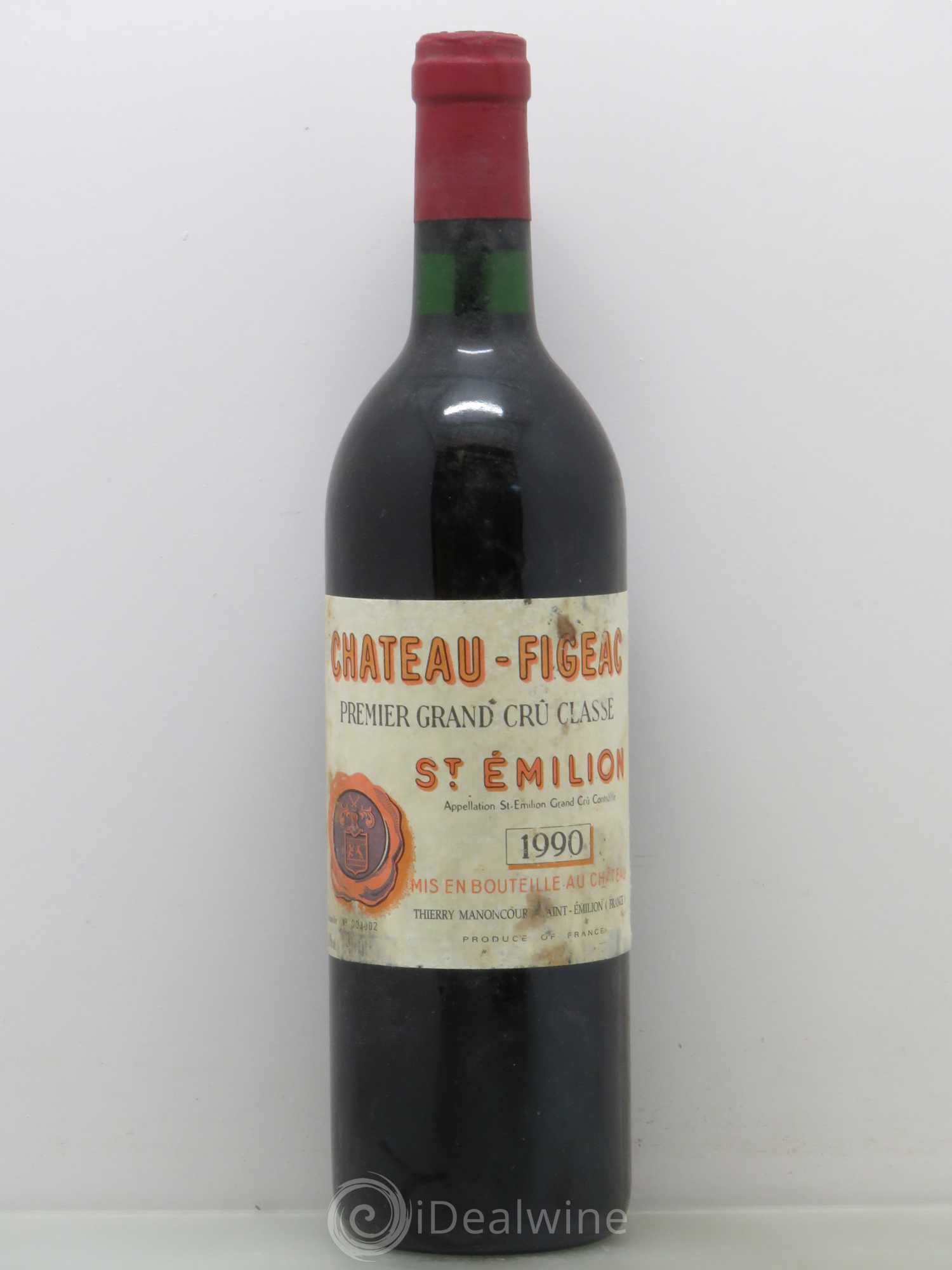 Château Figeac 1er Grand Cru Classé A 1990 - Lot de 1 bouteille - 0