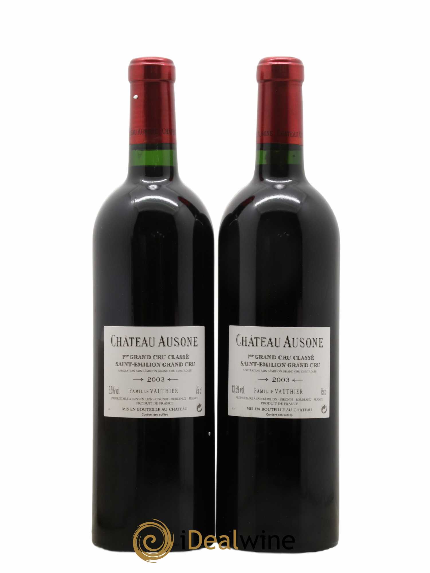Château Ausone 1er Grand Cru Classé A 2003 - Lot of 2 bottles - 1