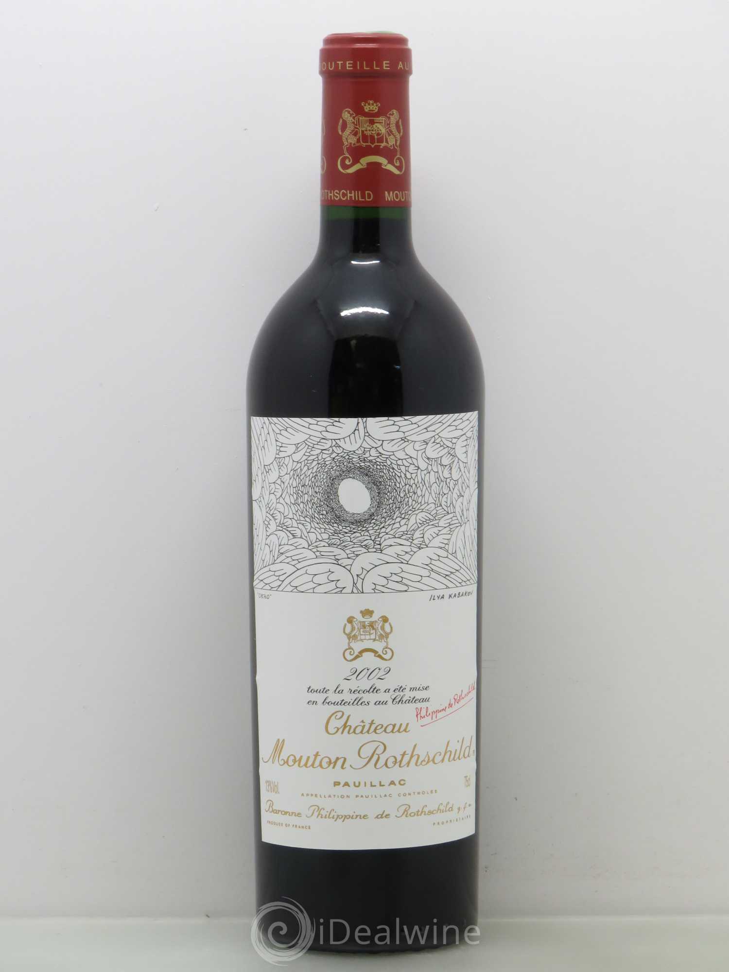 Château Mouton Rothschild 1er Grand Cru Classé 2002 - Lot de 1 bouteille - 0