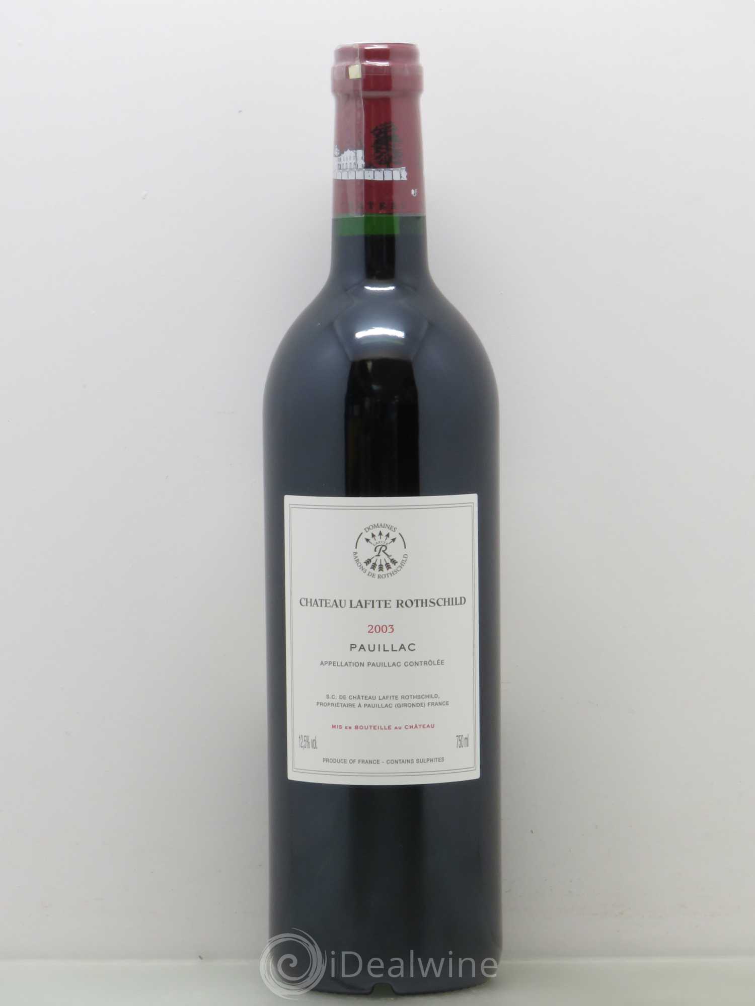 Château Lafite Rothschild 1er Grand Cru Classé 2003 - Lot de 1 bouteille - 1