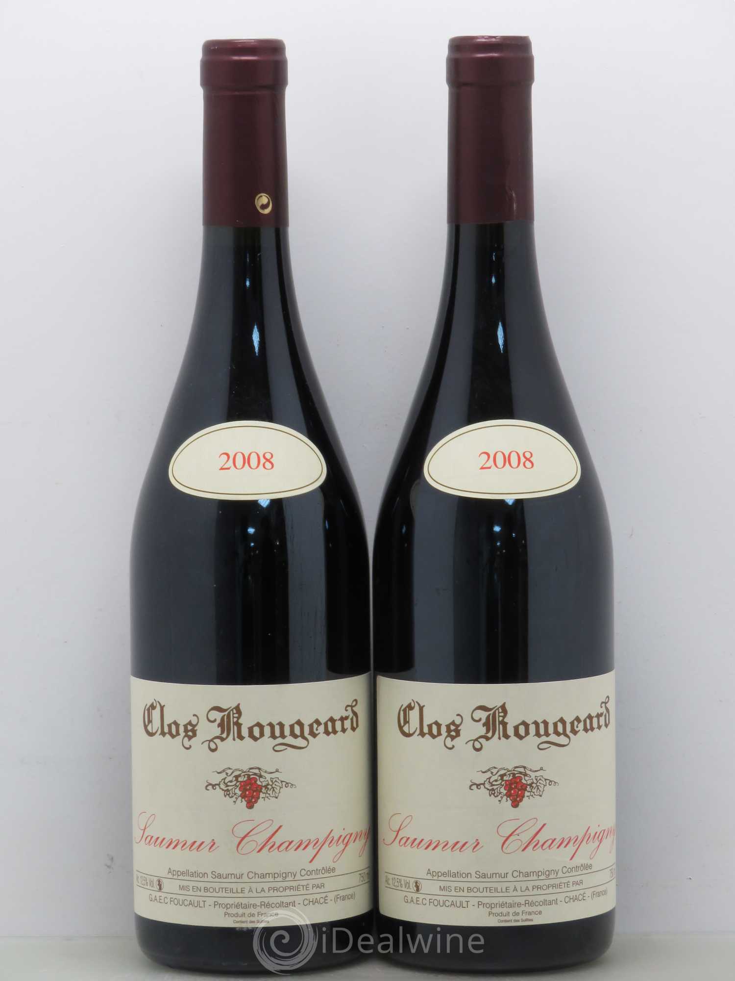 Saumur-Champigny Clos Rougeard 2008 - Lot de 2 bouteilles - 0