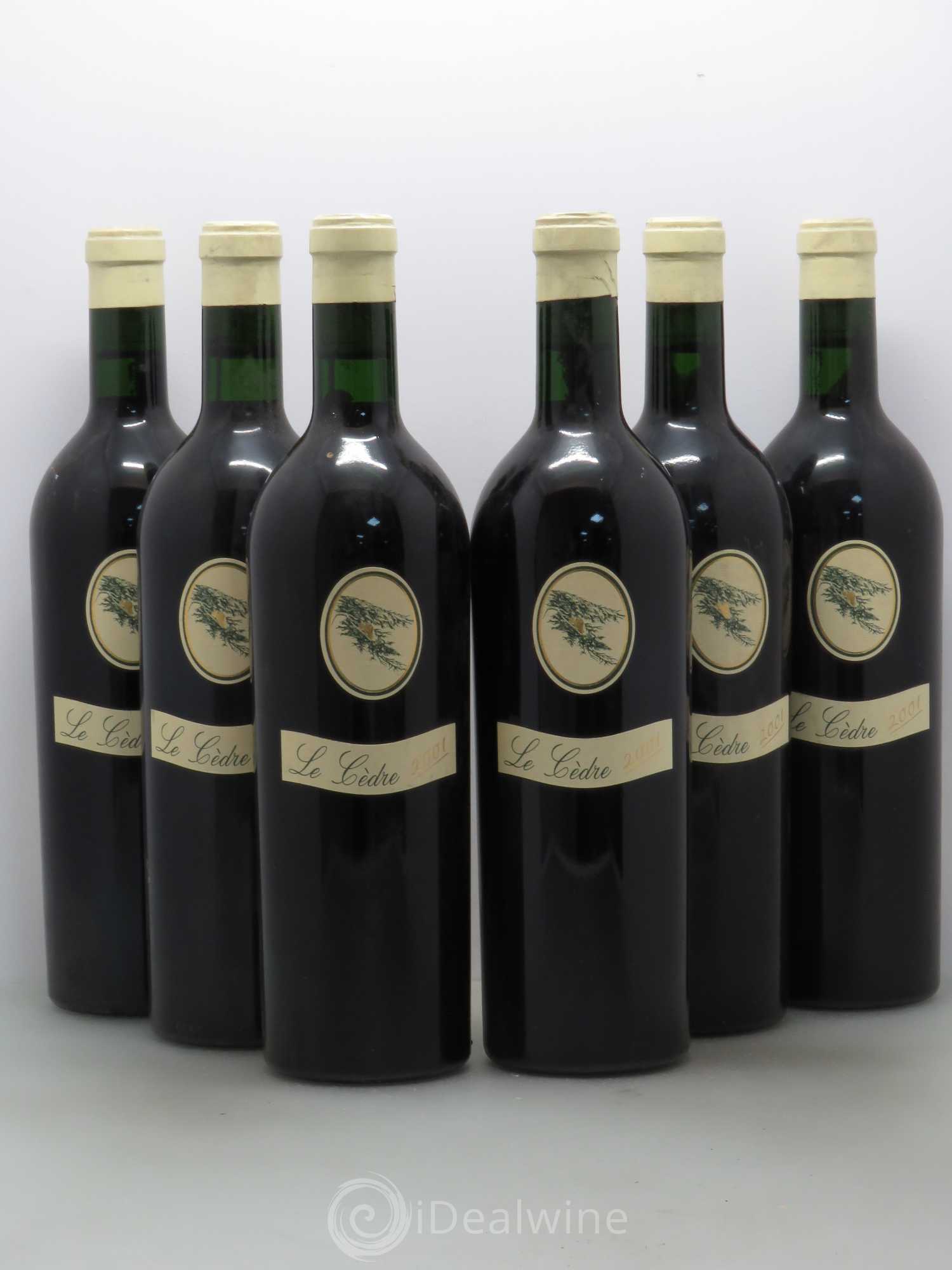 Cahors Château du Cèdre Cuvée Le Cèdre Pascal et Jean-Marc Verhaeghe 2001 - Lot de 6 bouteilles - 0